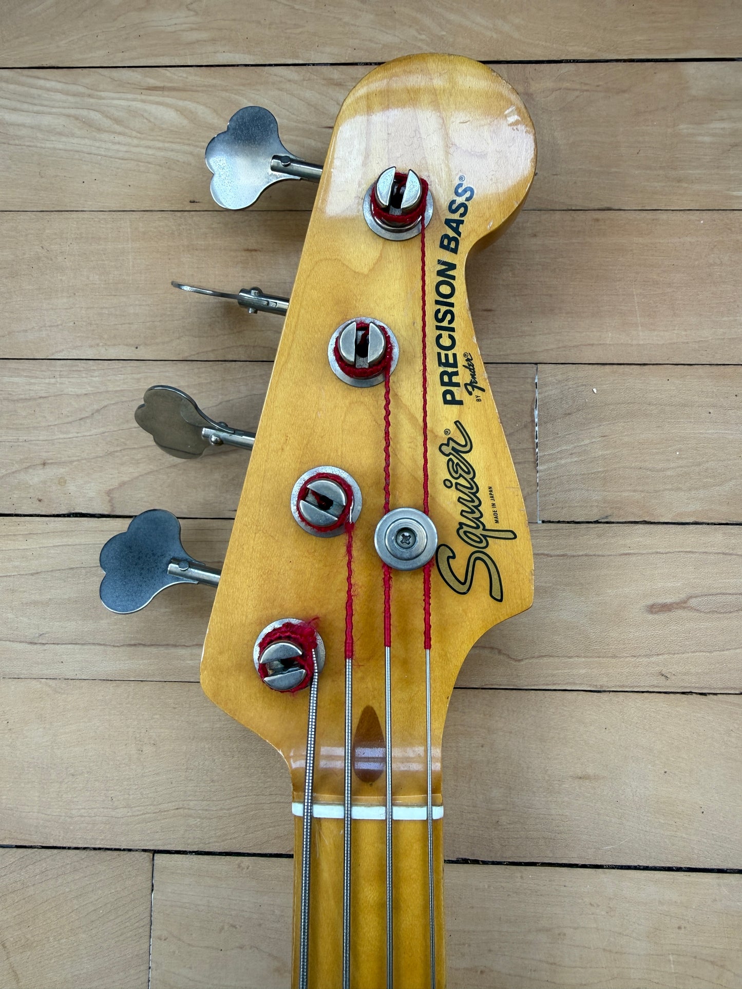 1983 JV Squier Precision Bass Guitar Sunburst - Vintage Bass Room
