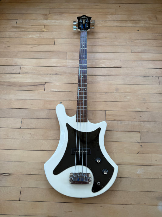 1978 Guild B301 Bass Guitar White - Vintage Bass Room