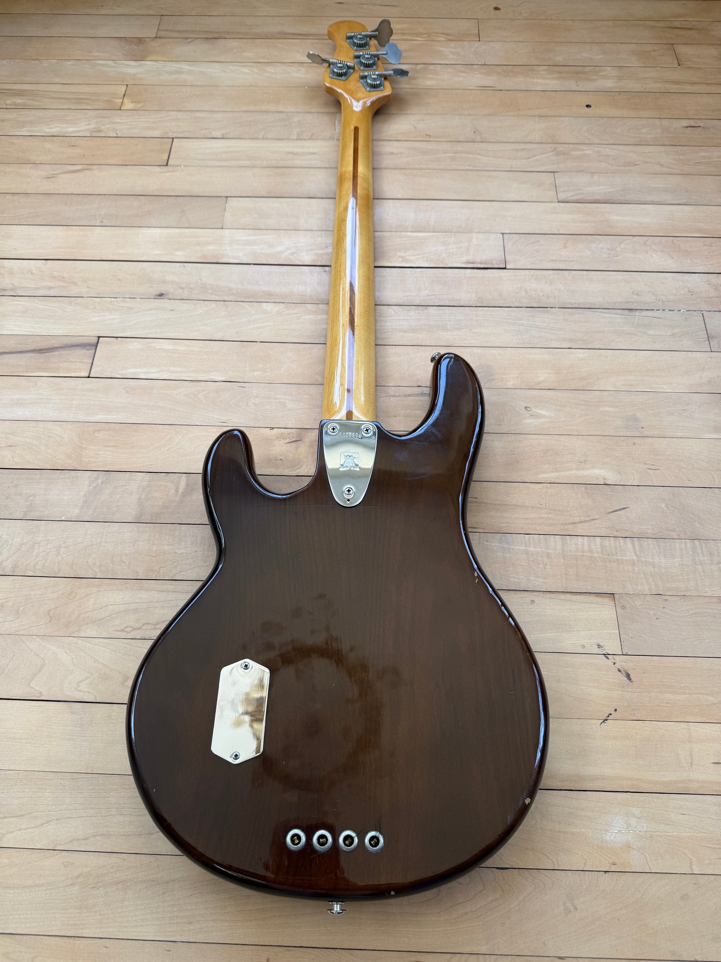 1977 Musicman Stingray Bass Guitar Mocha - Vintage Bass Room