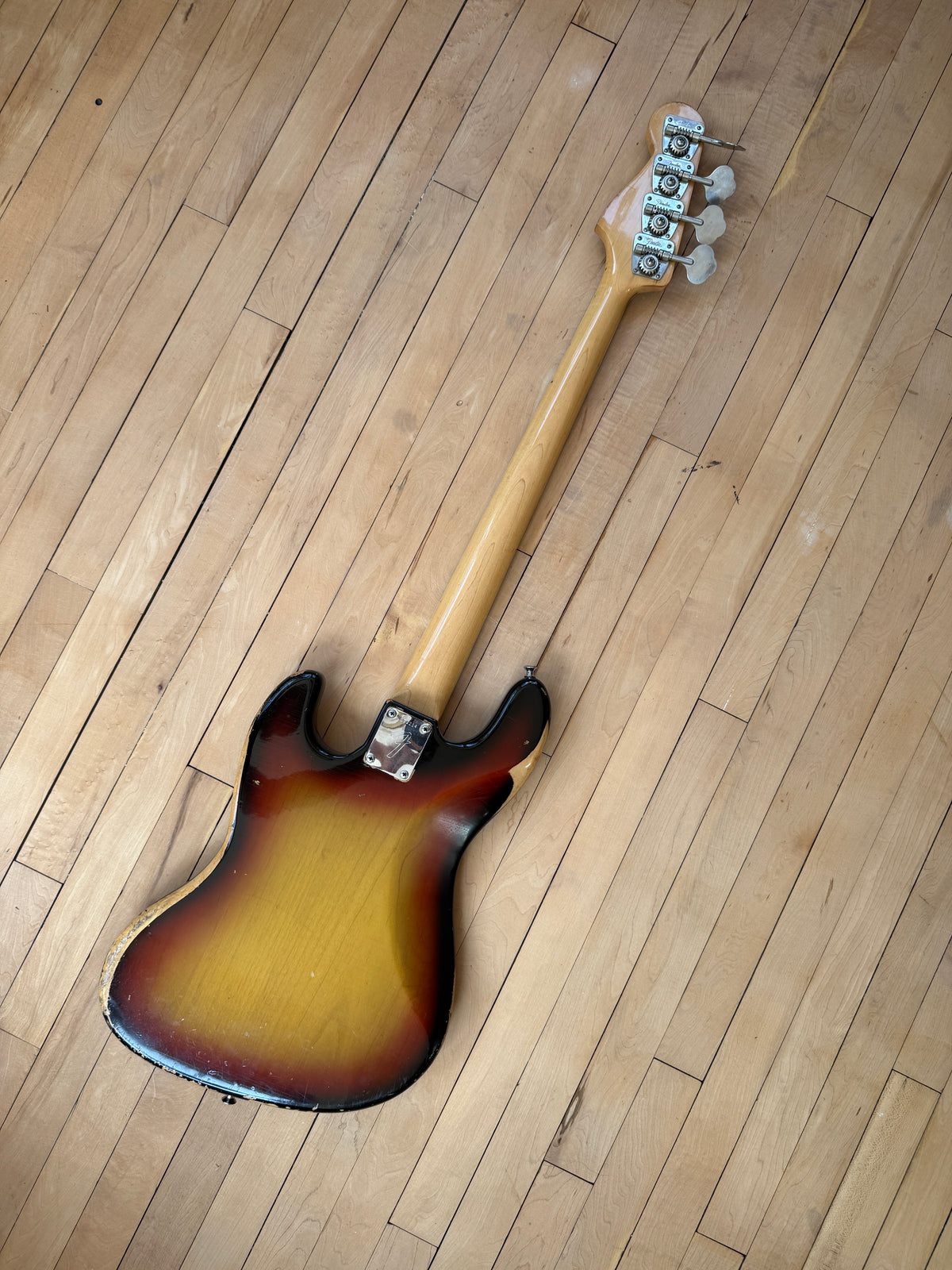 1971 Fender Jazz Bass Guitar Sunburst
