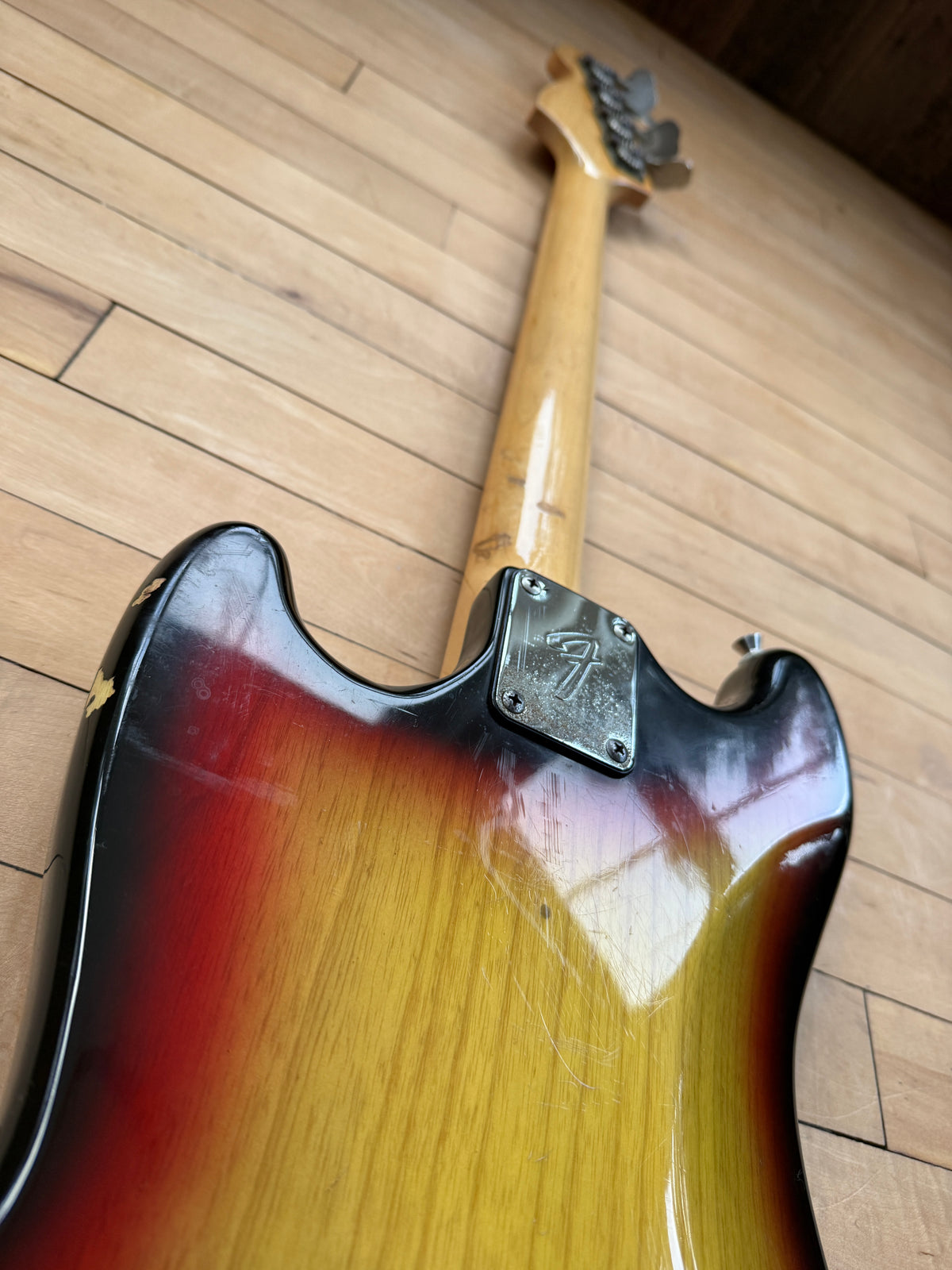 1976 Fender Mustang Bass Guitar Sunburst