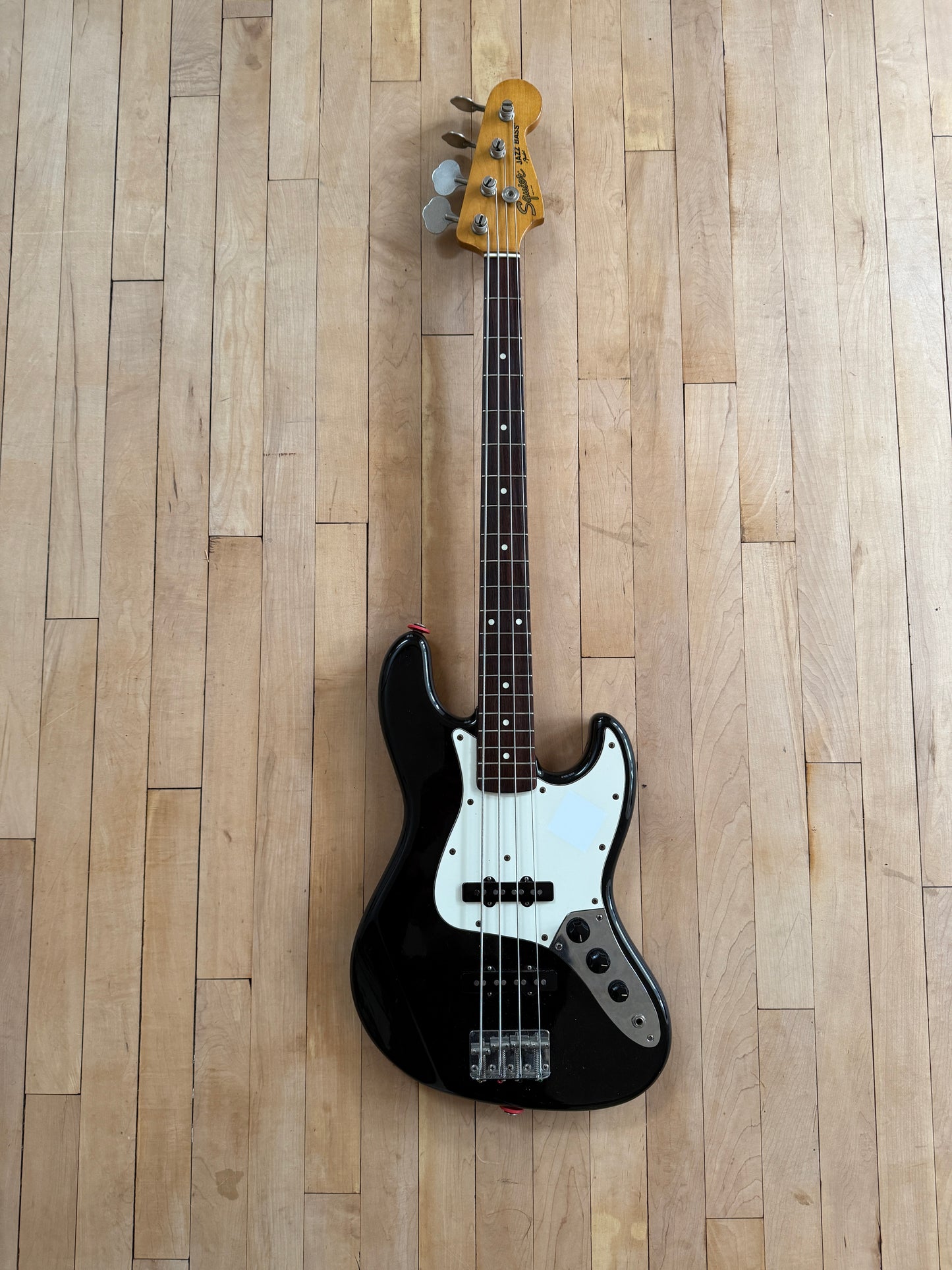 1983 Squier JV Jazz Bass Guitar Black 32" Scale - Vintage Bass Room