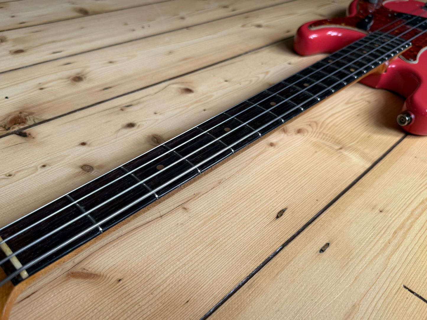 1963 Fender Precision Bass Guitar Fiesta Red - Vintage Bass Room
