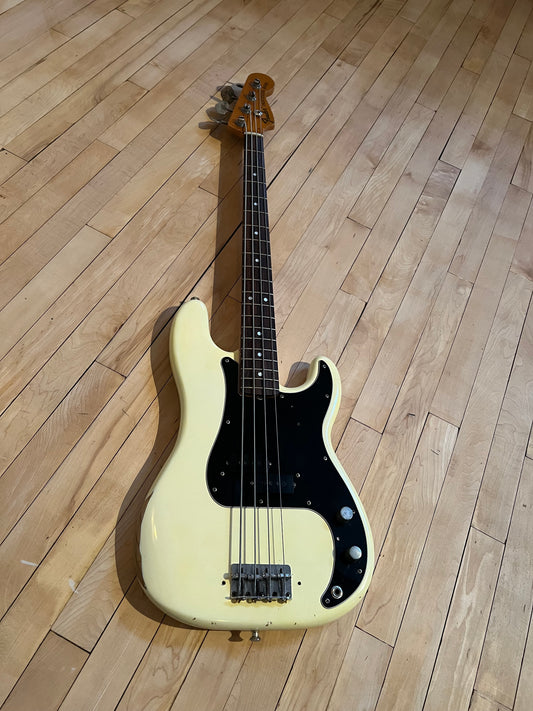 1971 Precision Bass Guitar Olympic White - Vintage Bass Room