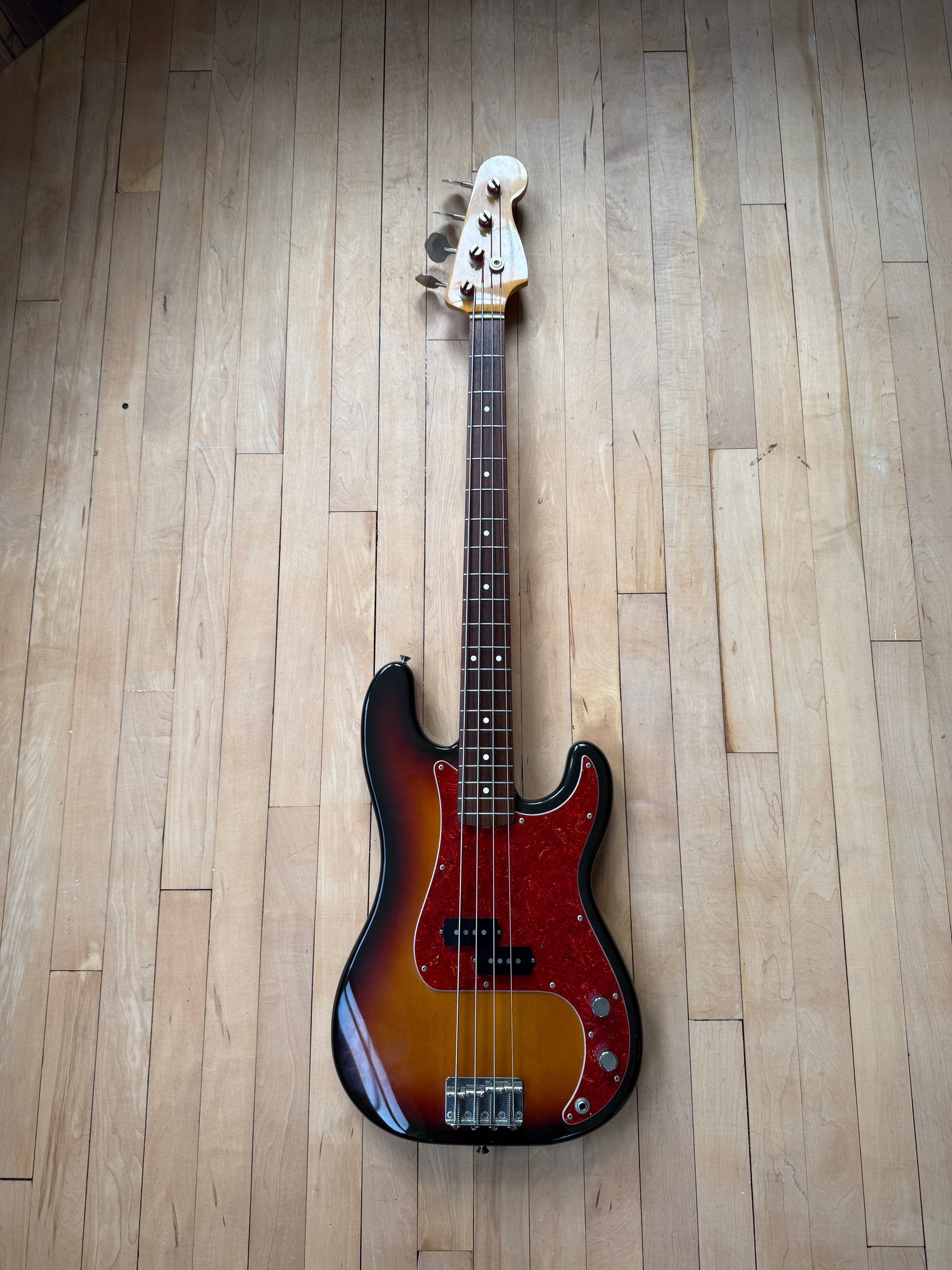 1991 Fender Japan Precision Bass Guitar Sunburst - Vintage Bass Room