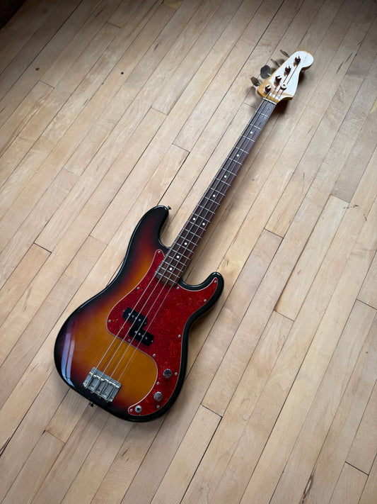 1991 Fender Japan Precision Bass Guitar Sunburst - Vintage Bass Room