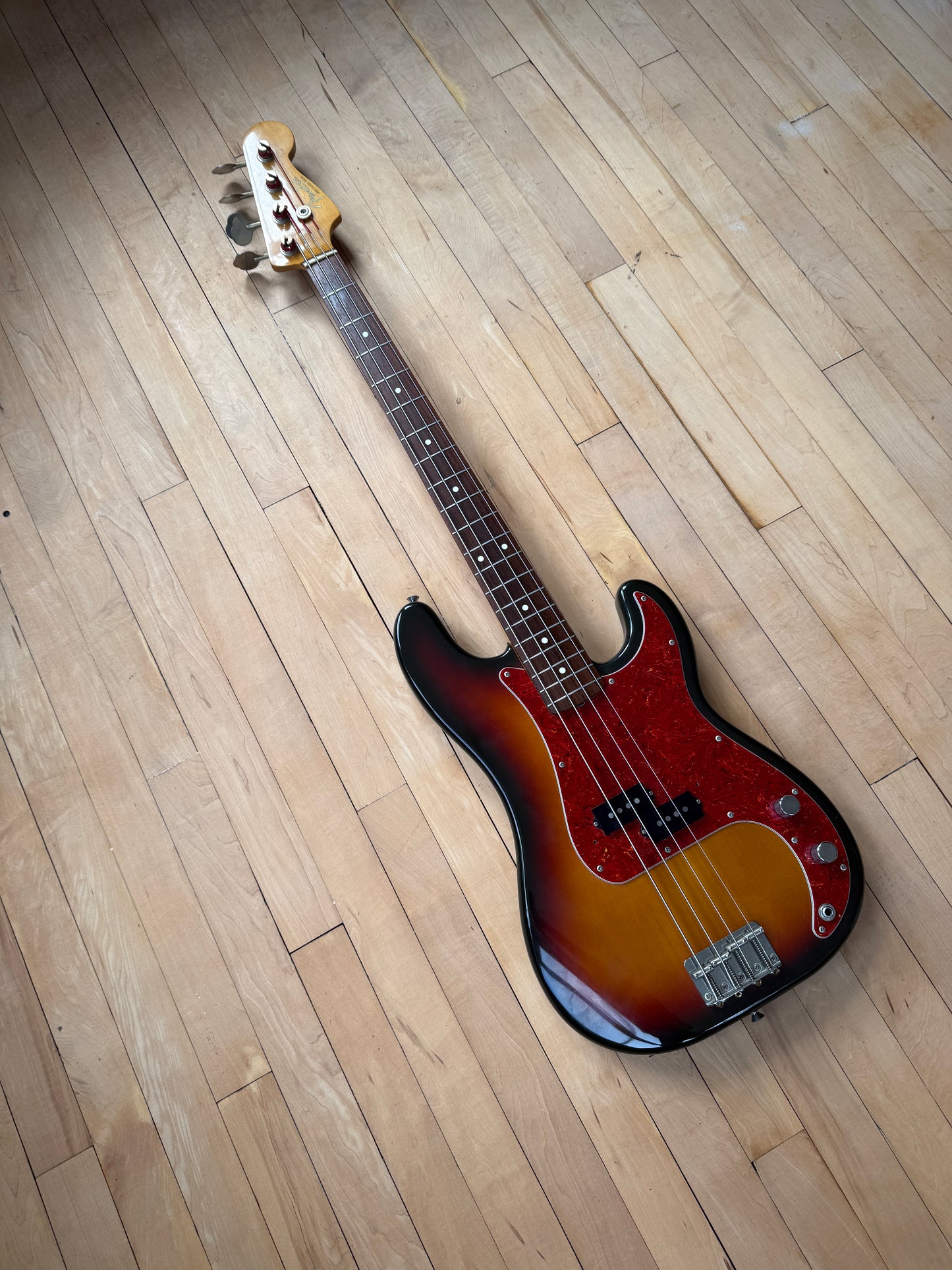 1991 Fender Japan Precision Bass Guitar Sunburst - Vintage Bass Room