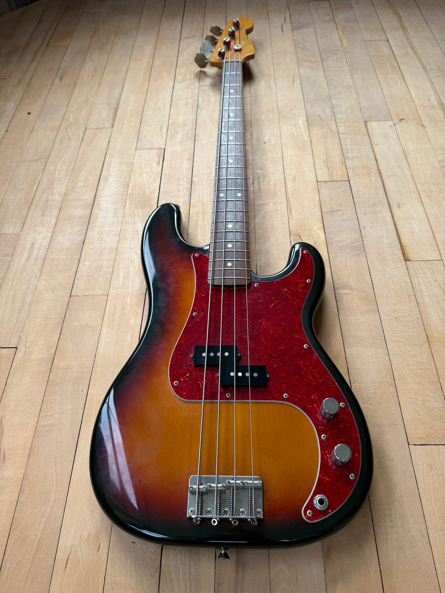 1991 Fender Japan Precision Bass Guitar Sunburst - Vintage Bass Room