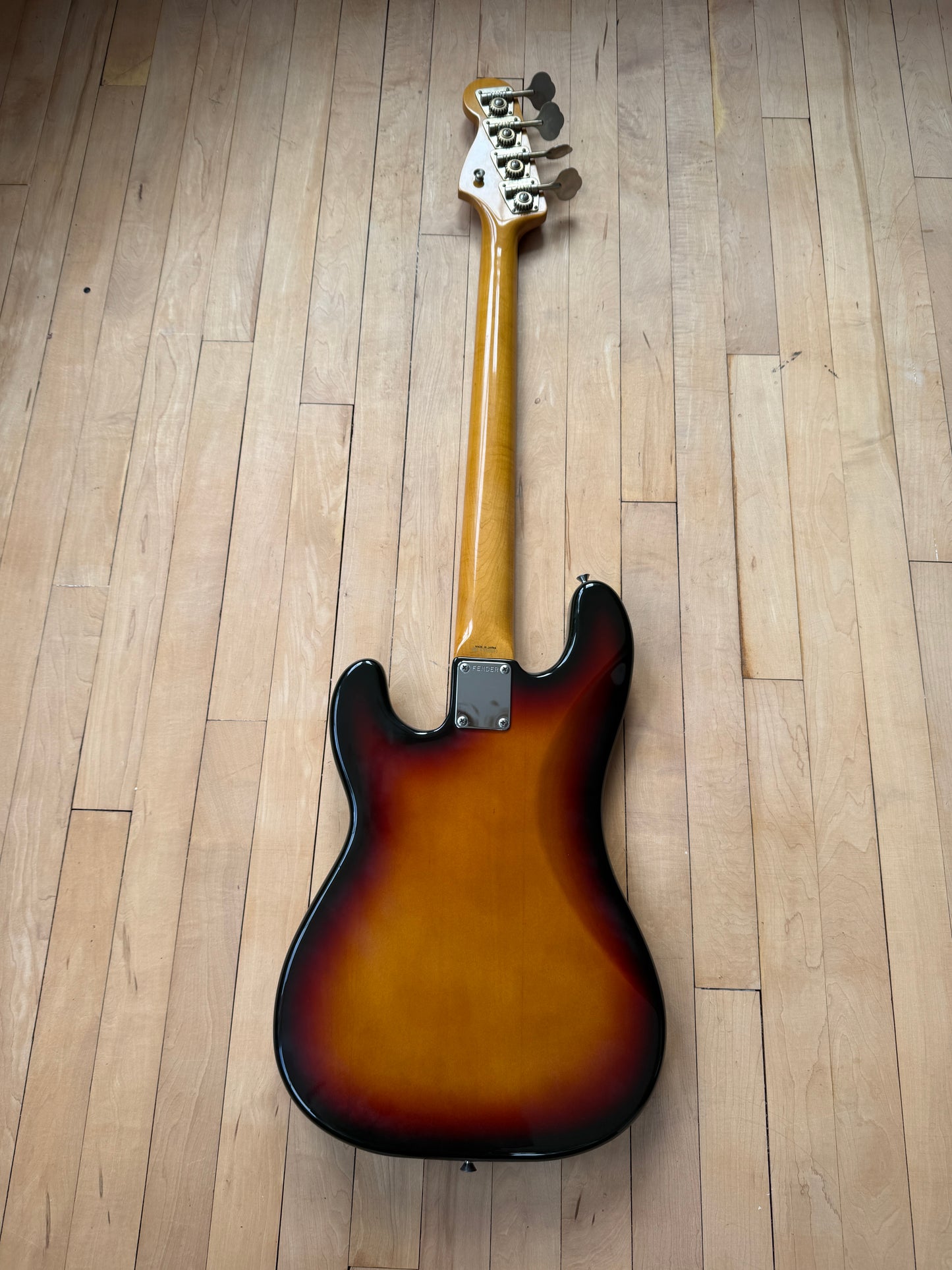 1991 Fender Japan Precision Bass Guitar Sunburst - Vintage Bass Room