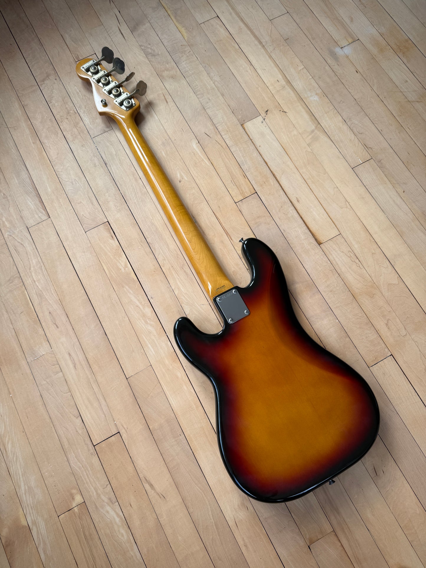 1991 Fender Japan Precision Bass Guitar Sunburst - Vintage Bass Room
