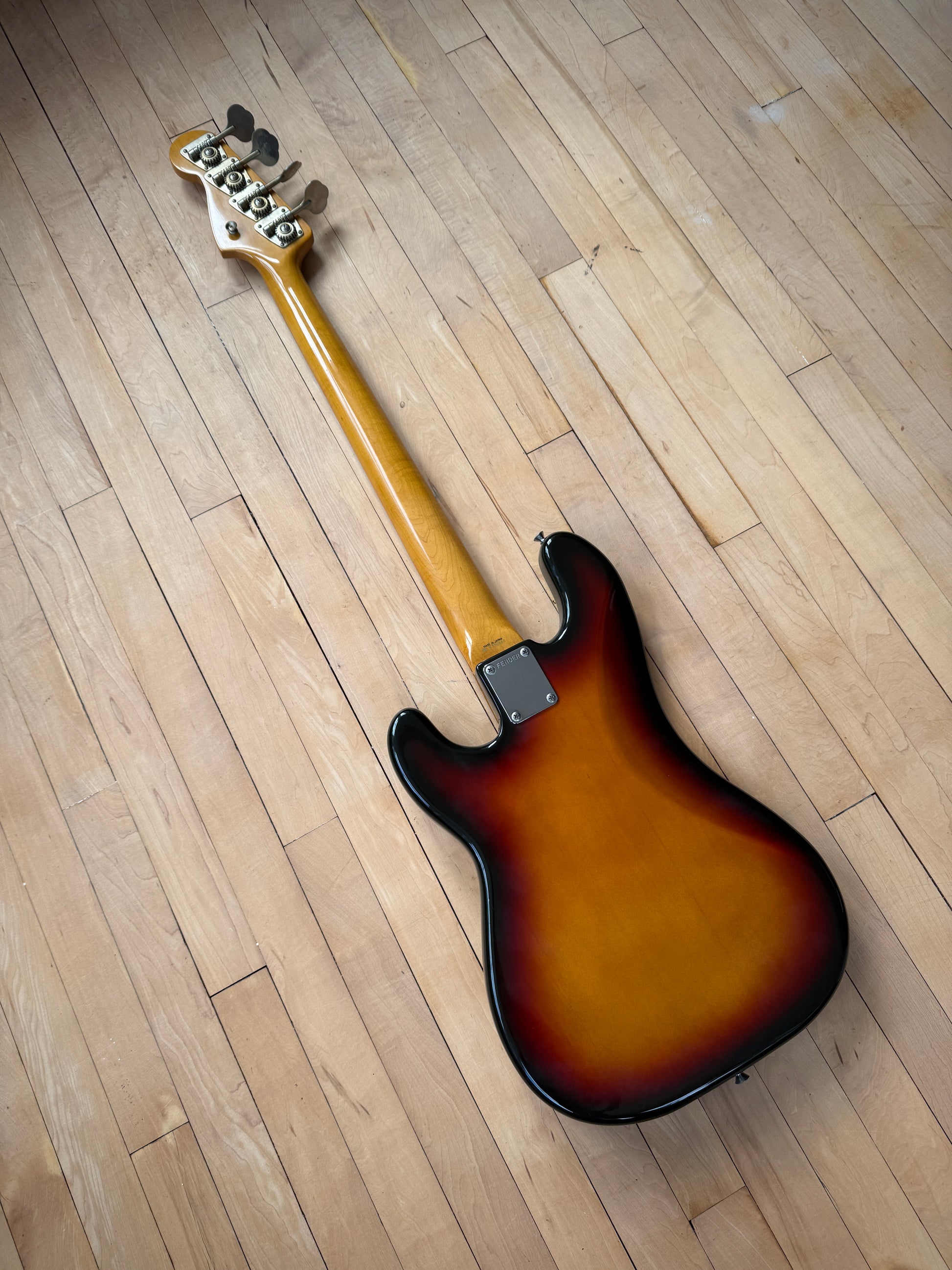 1991 Fender Japan Precision Bass Guitar Sunburst - Vintage Bass Room