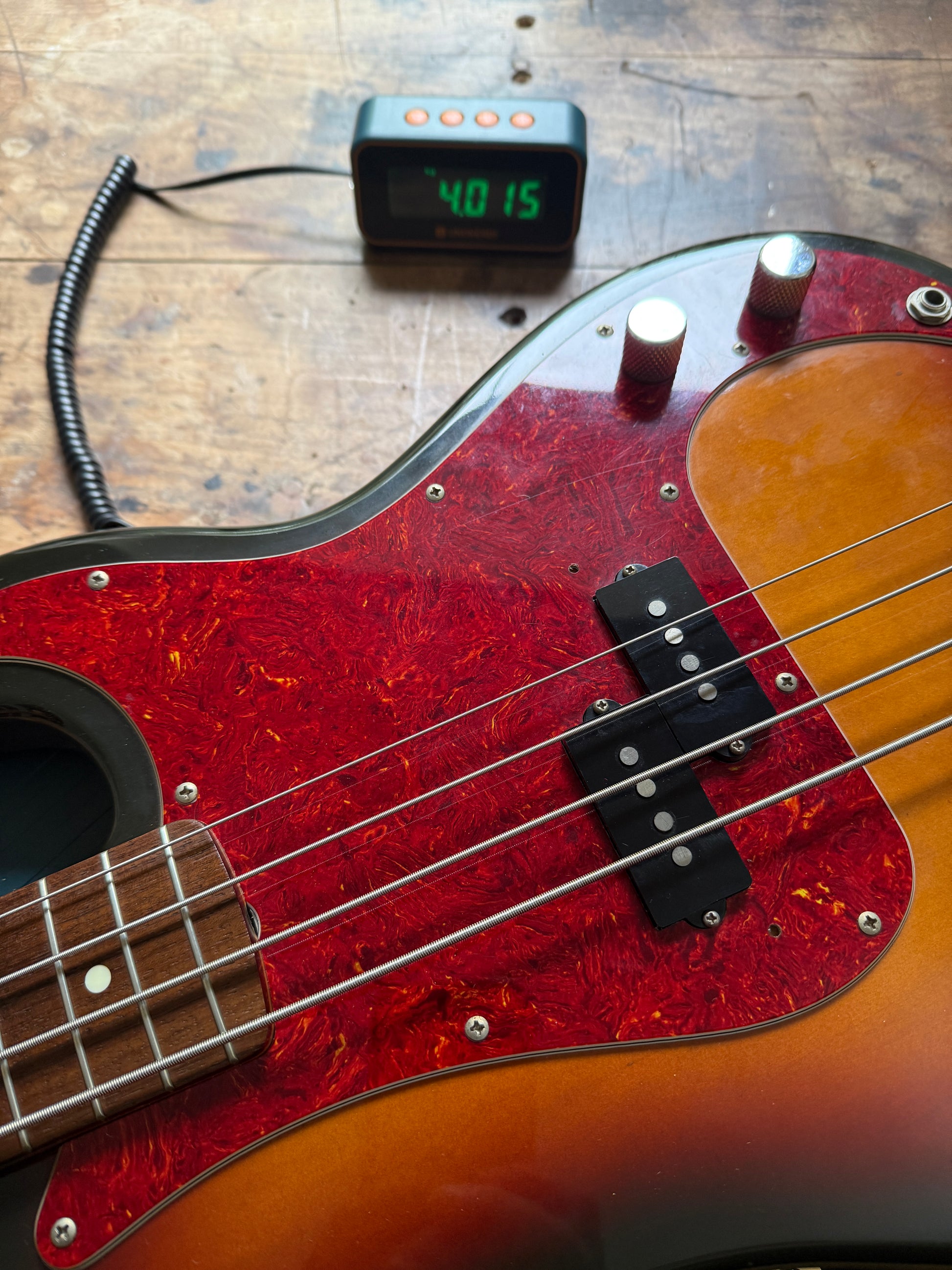 1991 Fender Japan Precision Bass Guitar Sunburst - Vintage Bass Room