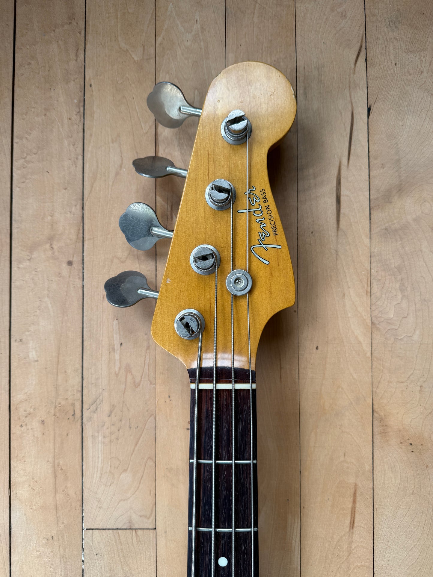 1994 Fender Japan Precision Bass Guitar Black - Vintage Bass Room