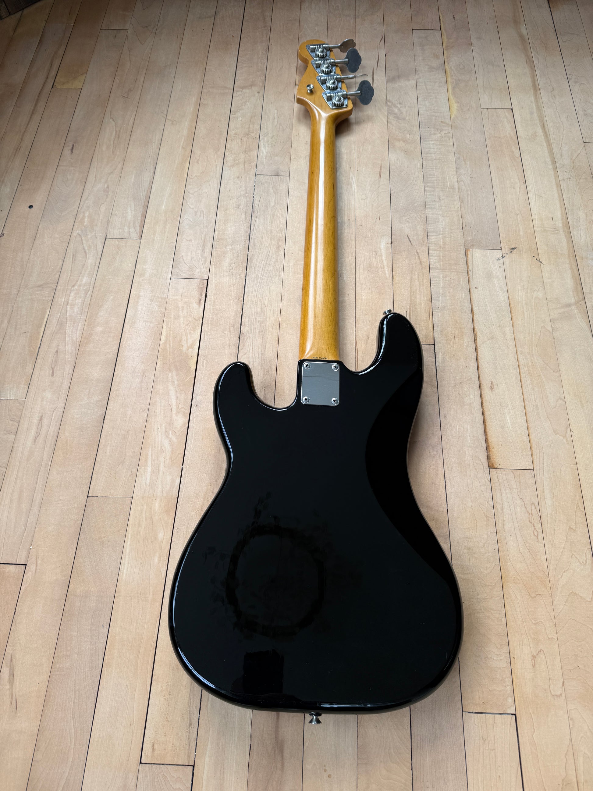 1994 Fender Japan Precision Bass Guitar Black - Vintage Bass Room