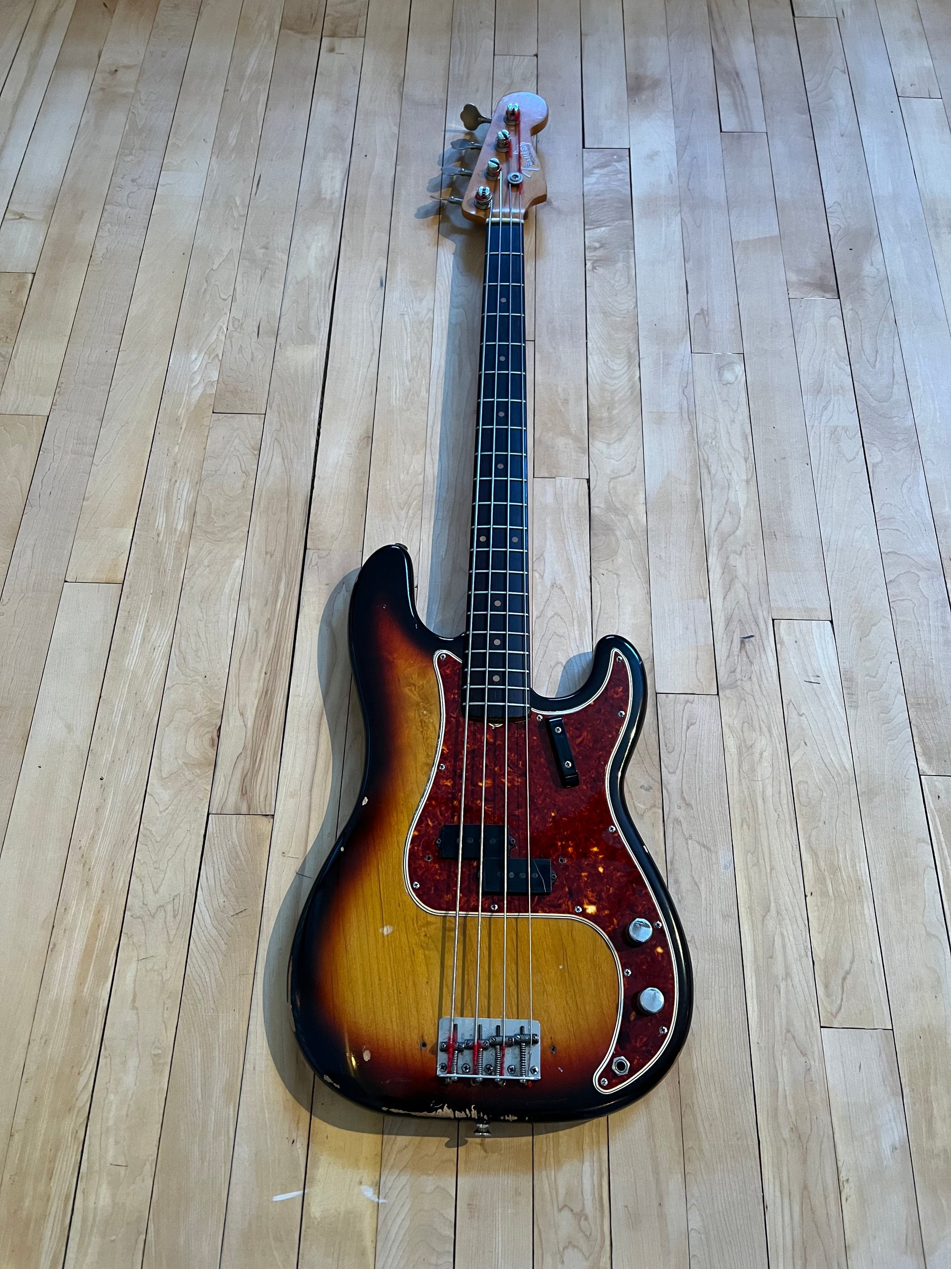 1963 Fender Precision Bass Guitar Sunburst - Vintage Bass Room