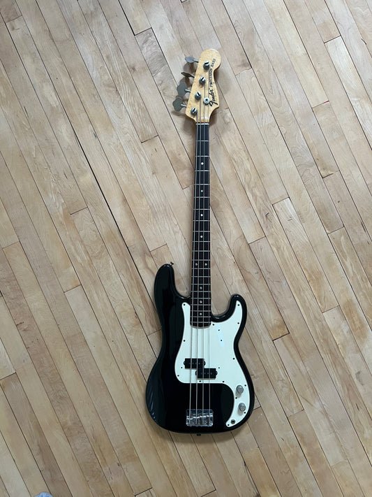 1969 Fender Precision Bass Guitar Black - Vintage Bass Room
