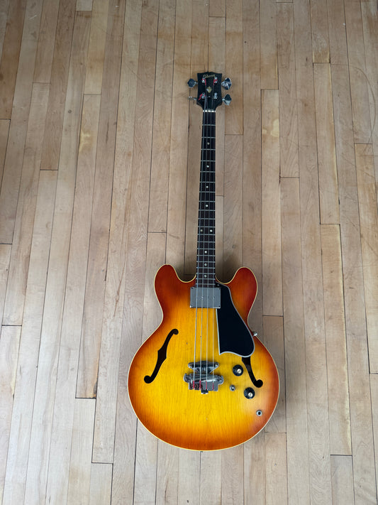 1967 Gibson EB2 Bass Guitar Sunburst - Vintage Bass Room