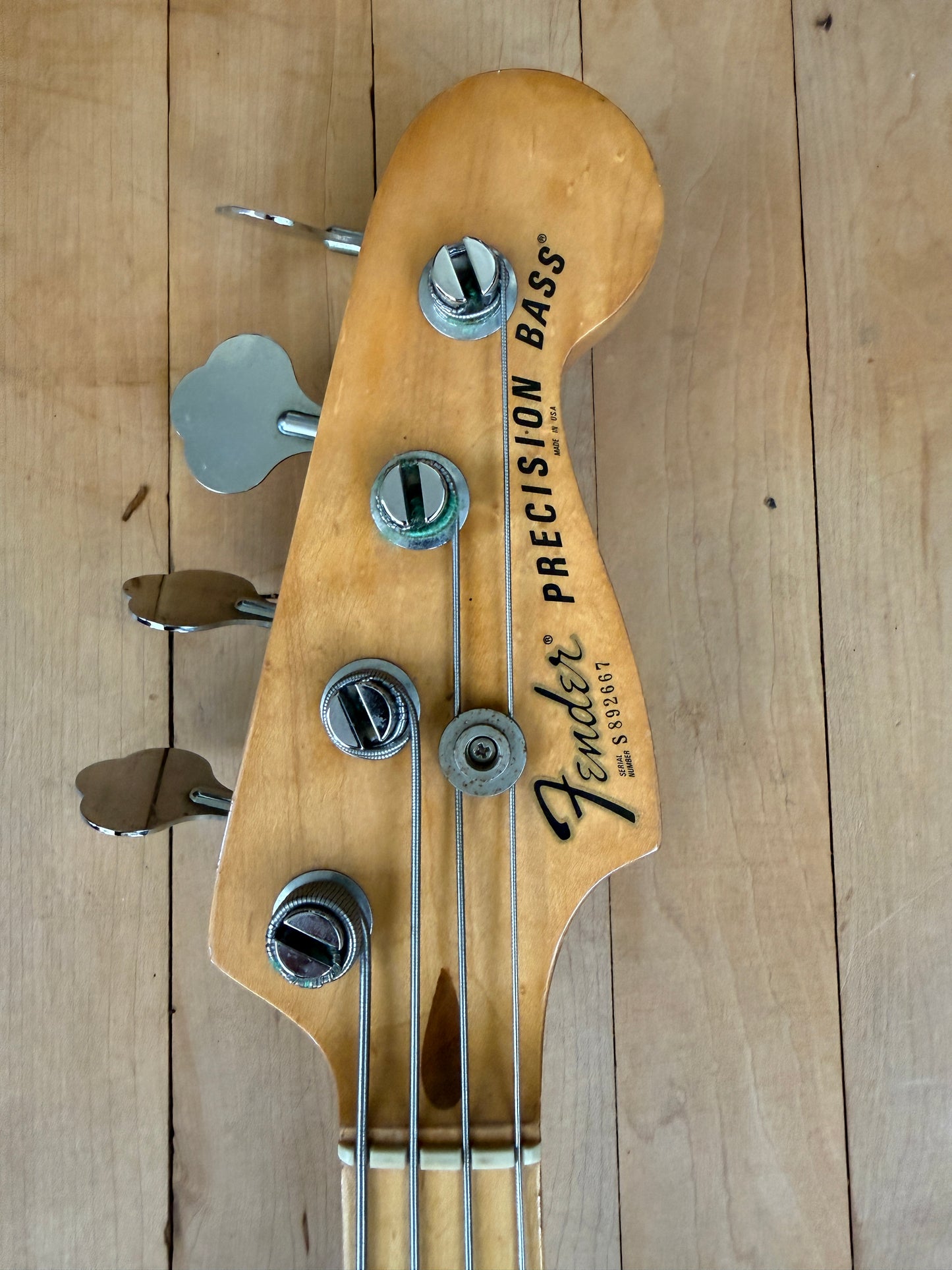 1978 Fender Precision Fretless Bass Guitar Olympic White - Vintage Bass Room