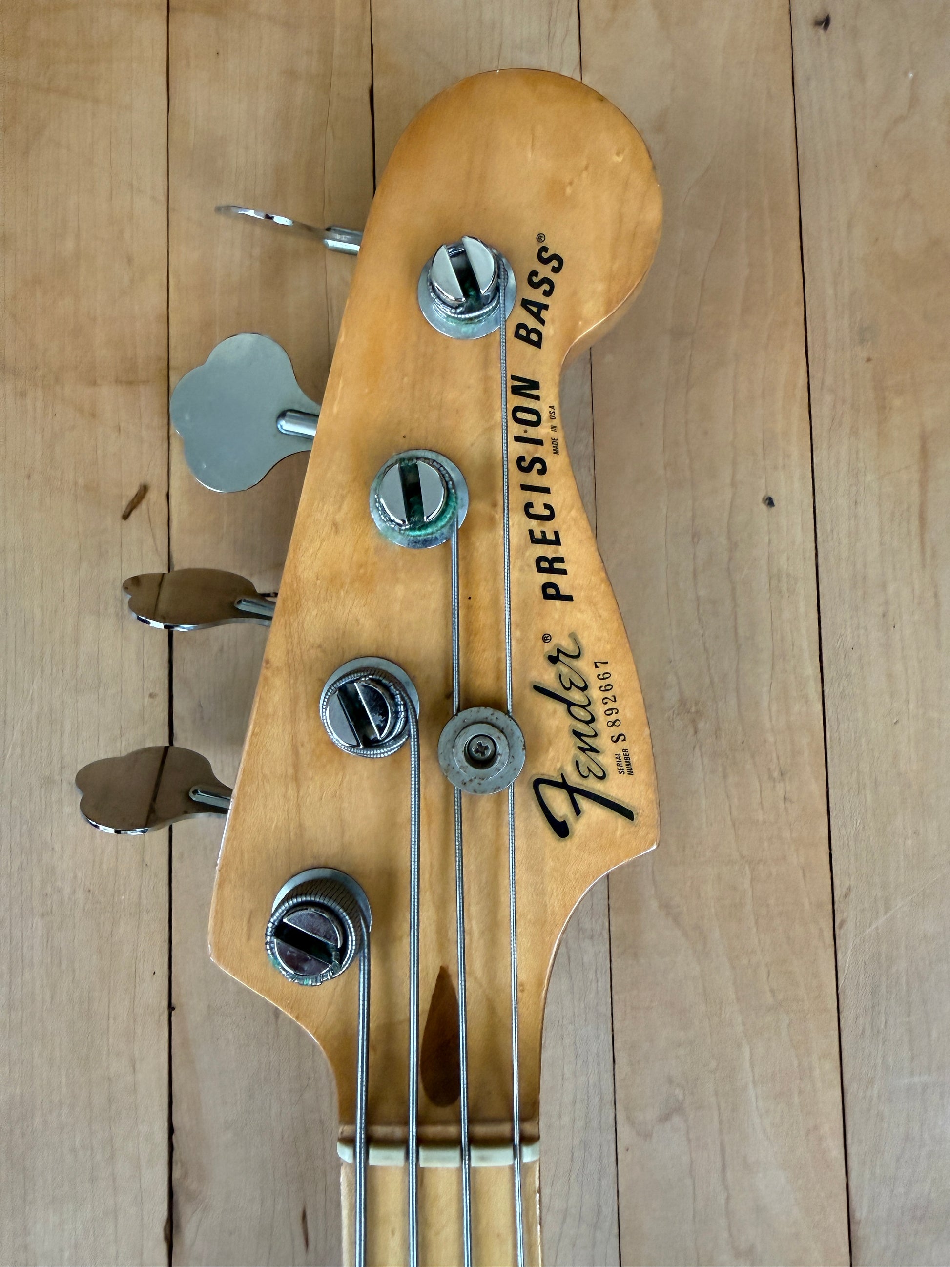 1978 Fender Precision Fretless Bass Guitar Olympic White - Vintage Bass Room