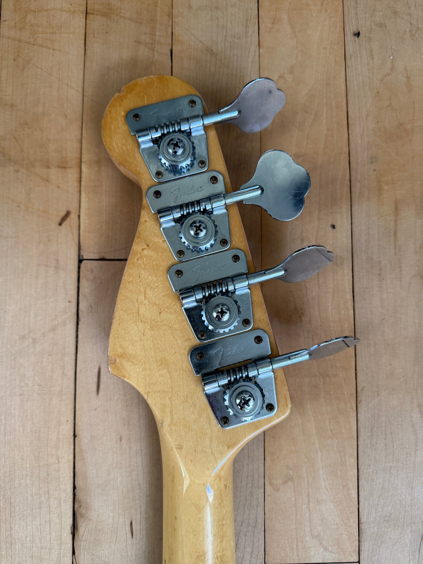 1978 Fender Precision Fretless Bass Guitar Olympic White - Vintage Bass Room