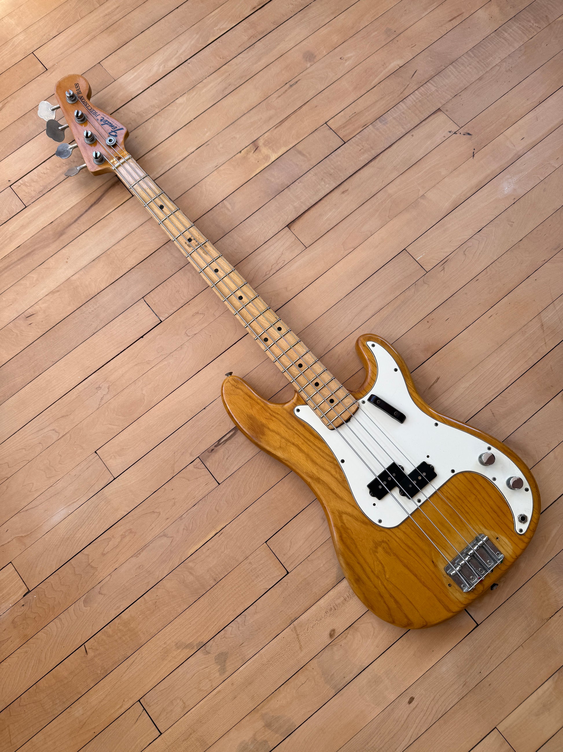 1972 Fender Precision Bass Guitar Natural Finish - Vintage Bass Room