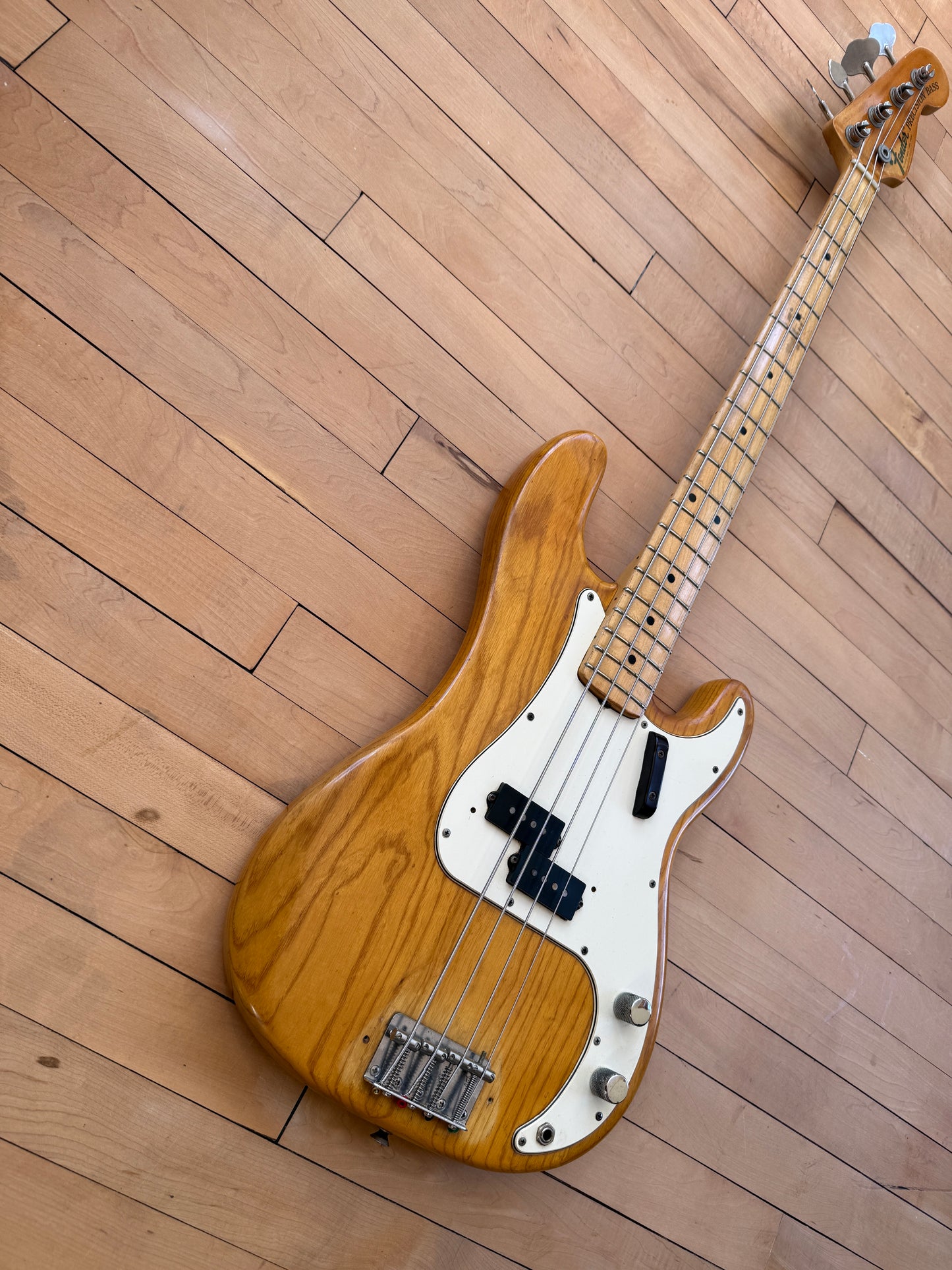 1972 Fender Precision Bass Guitar Natural Finish - Vintage Bass Room