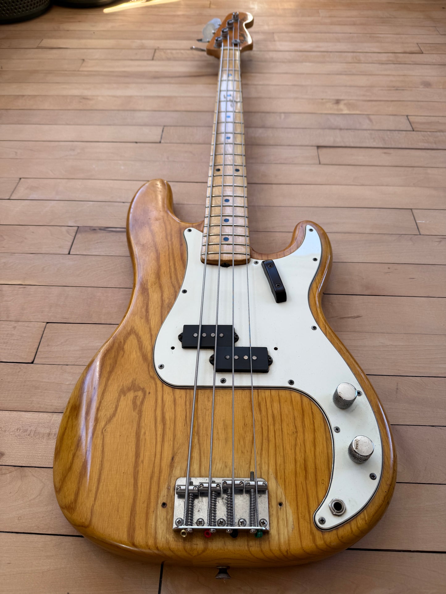 1972 Fender Precision Bass Guitar Natural Finish - Vintage Bass Room
