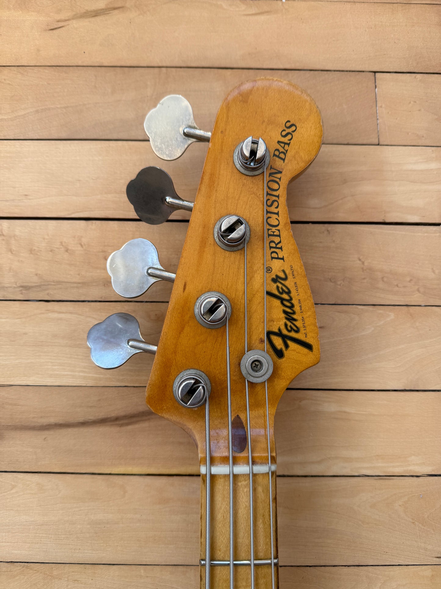 1972 Fender Precision Bass Guitar Natural Finish - Vintage Bass Room