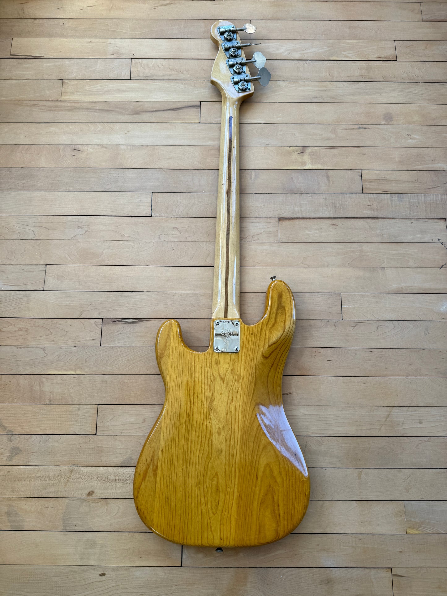 1972 Fender Precision Bass Guitar Natural Finish - Vintage Bass Room