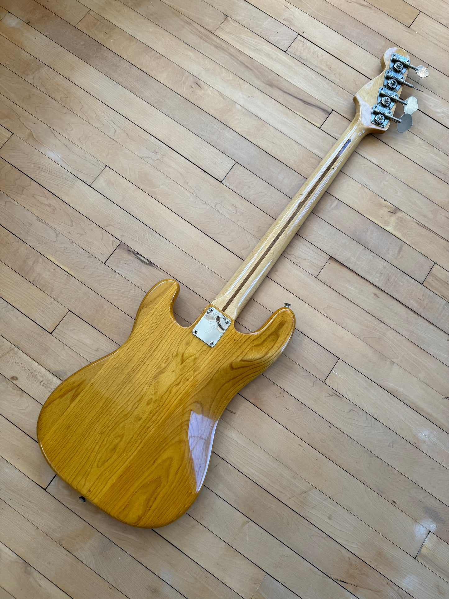 1972 Fender Precision Bass Guitar Natural Finish - Vintage Bass Room