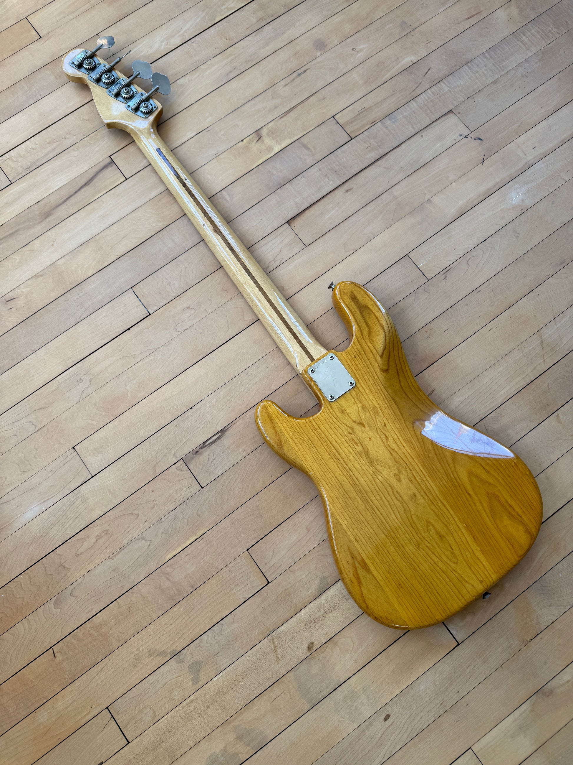 1972 Fender Precision Bass Guitar Natural Finish - Vintage Bass Room