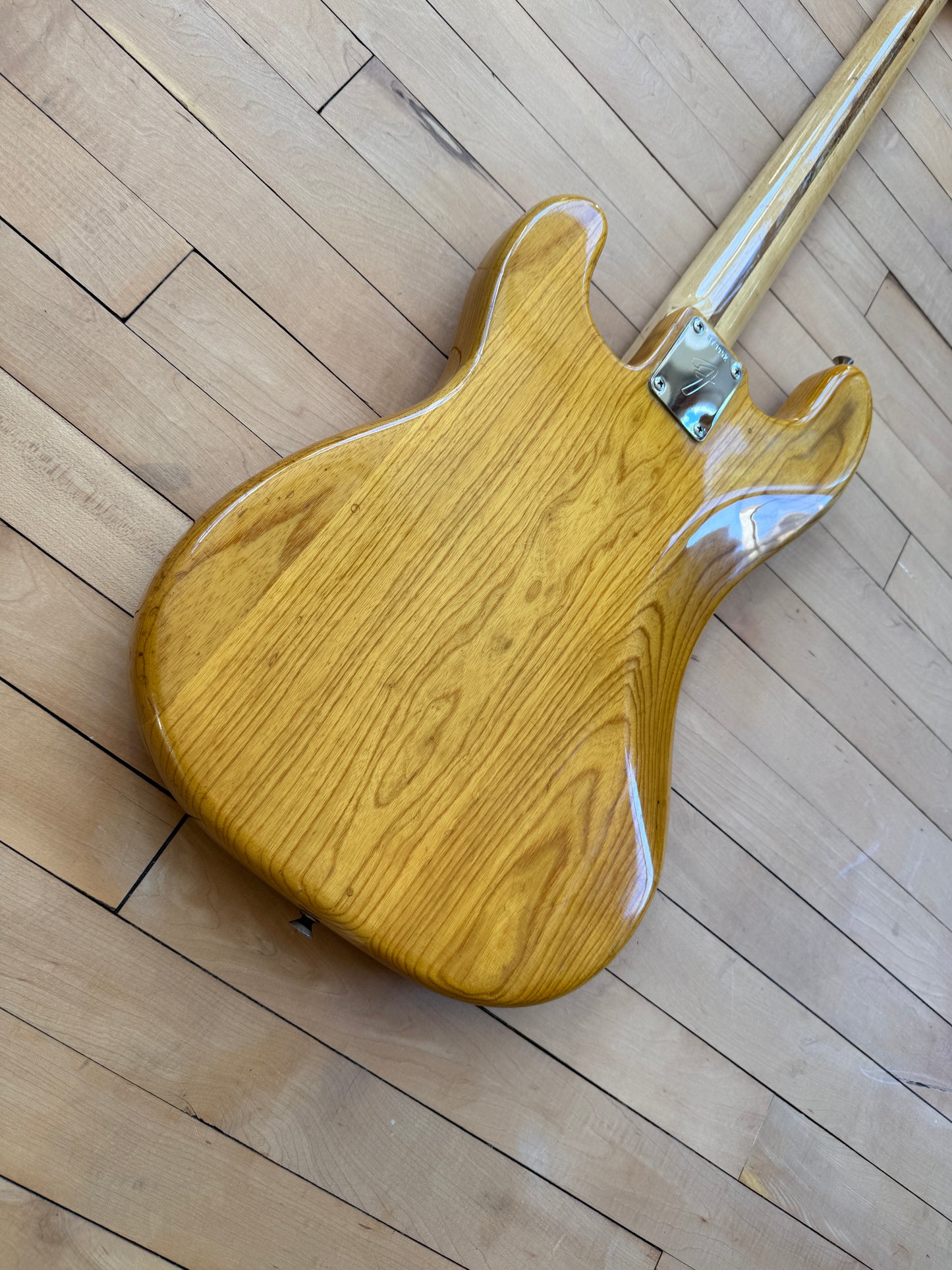 1972 Fender Precision Bass Guitar Natural Finish - Vintage Bass Room