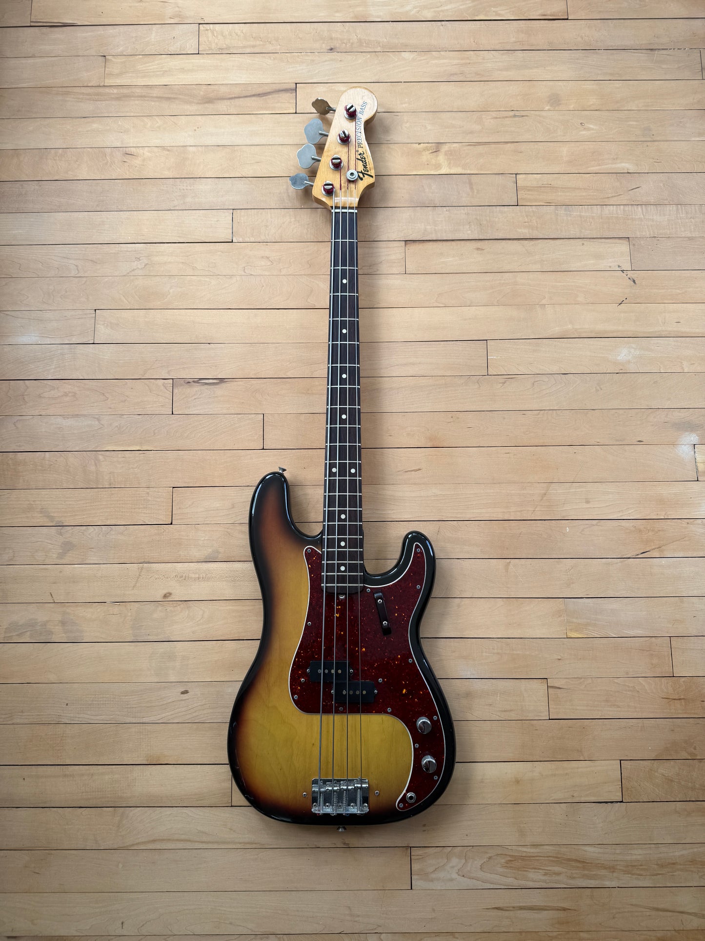 1970 Fender Precision Bass Guitar Sunburst - Vintage Bass Room