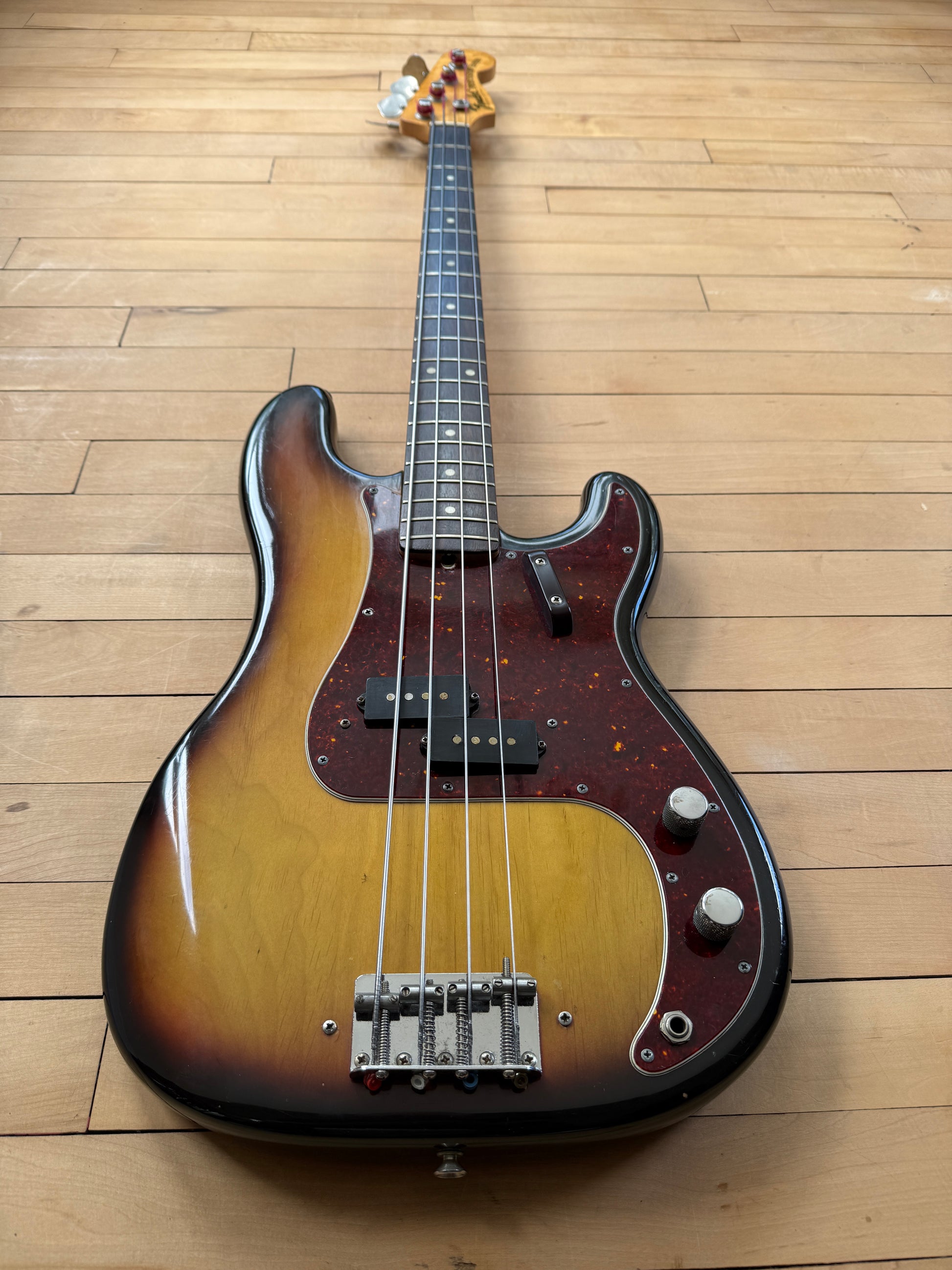 1970 Fender Precision Bass Guitar Sunburst - Vintage Bass Room