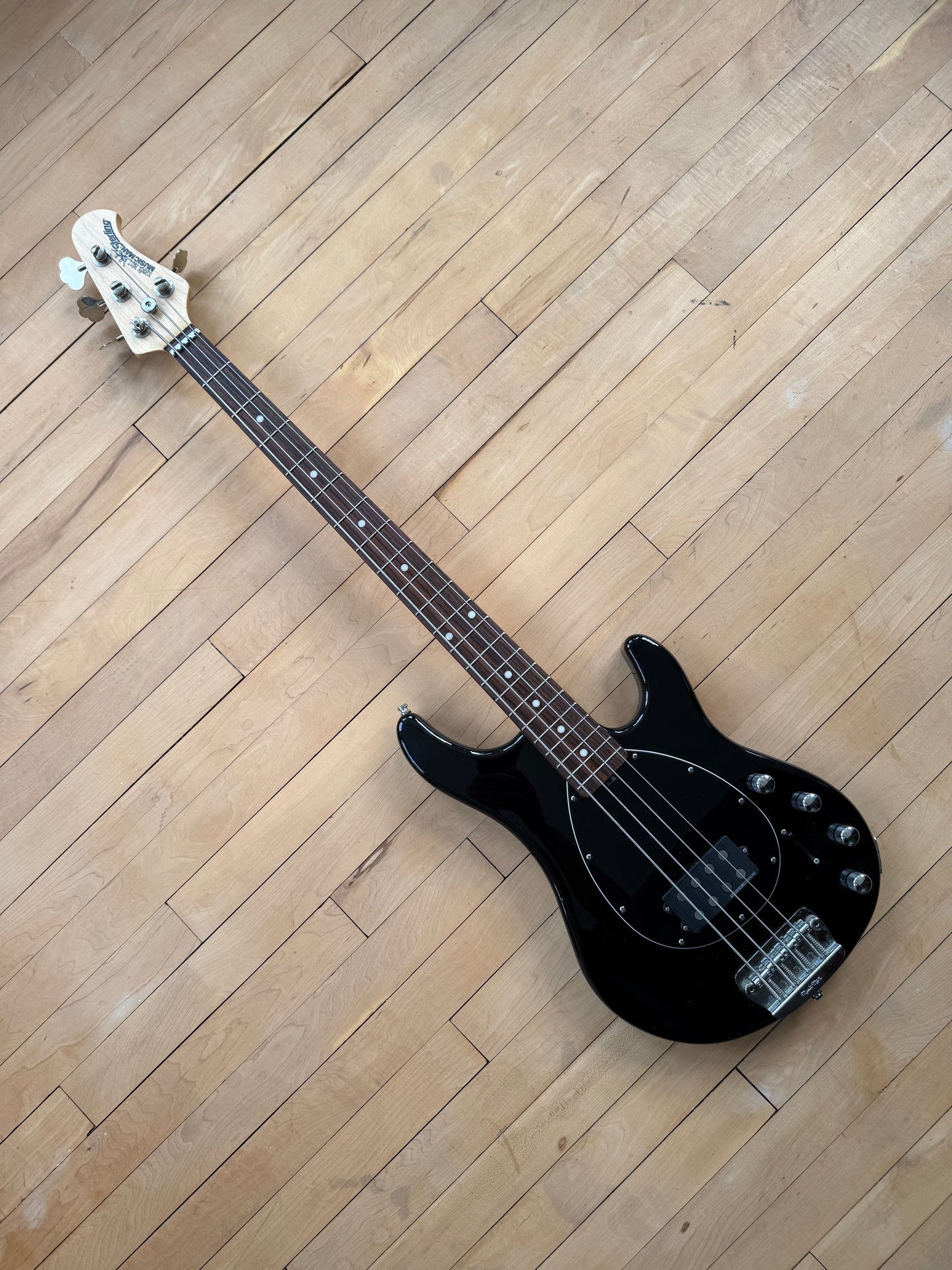2017 USA Music Man Sterling Bass Guitar Black - Vintage Bass Room