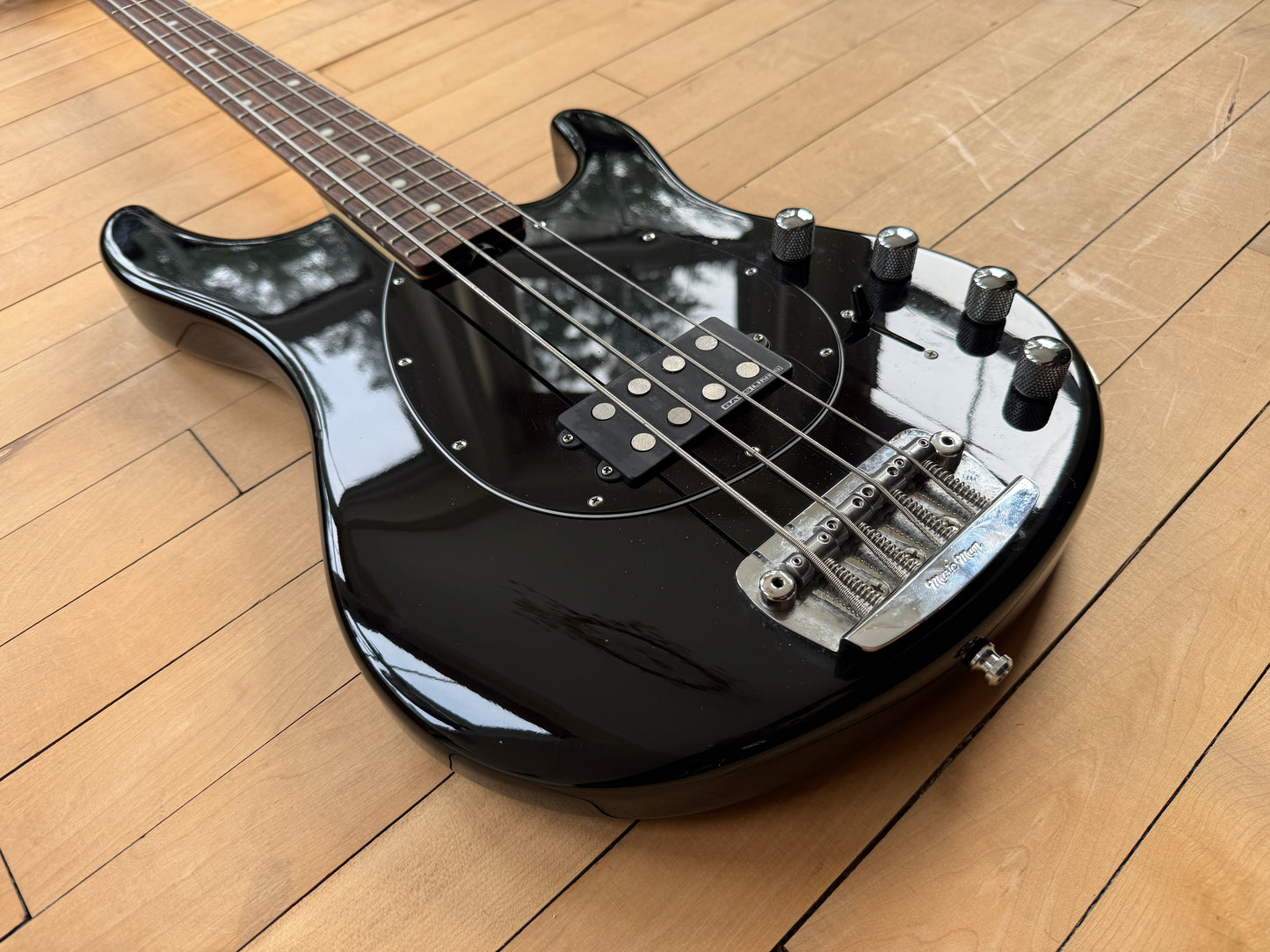 2017 USA Music Man Sterling Bass Guitar Black - Vintage Bass Room