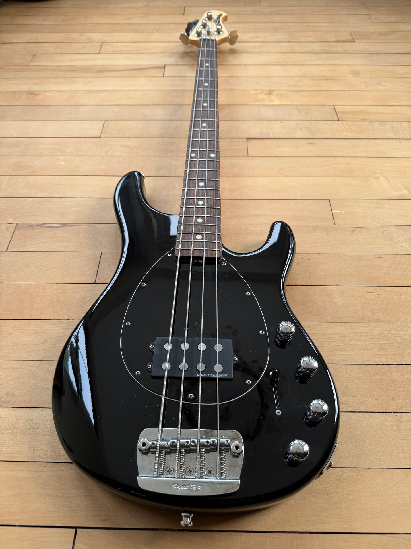 2017 USA Music Man Sterling Bass Guitar Black - Vintage Bass Room