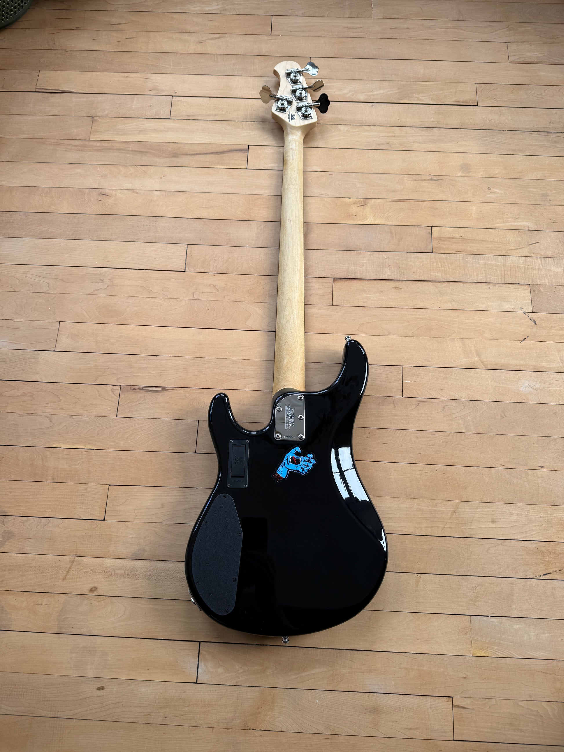 2017 USA Music Man Sterling Bass Guitar Black - Vintage Bass Room