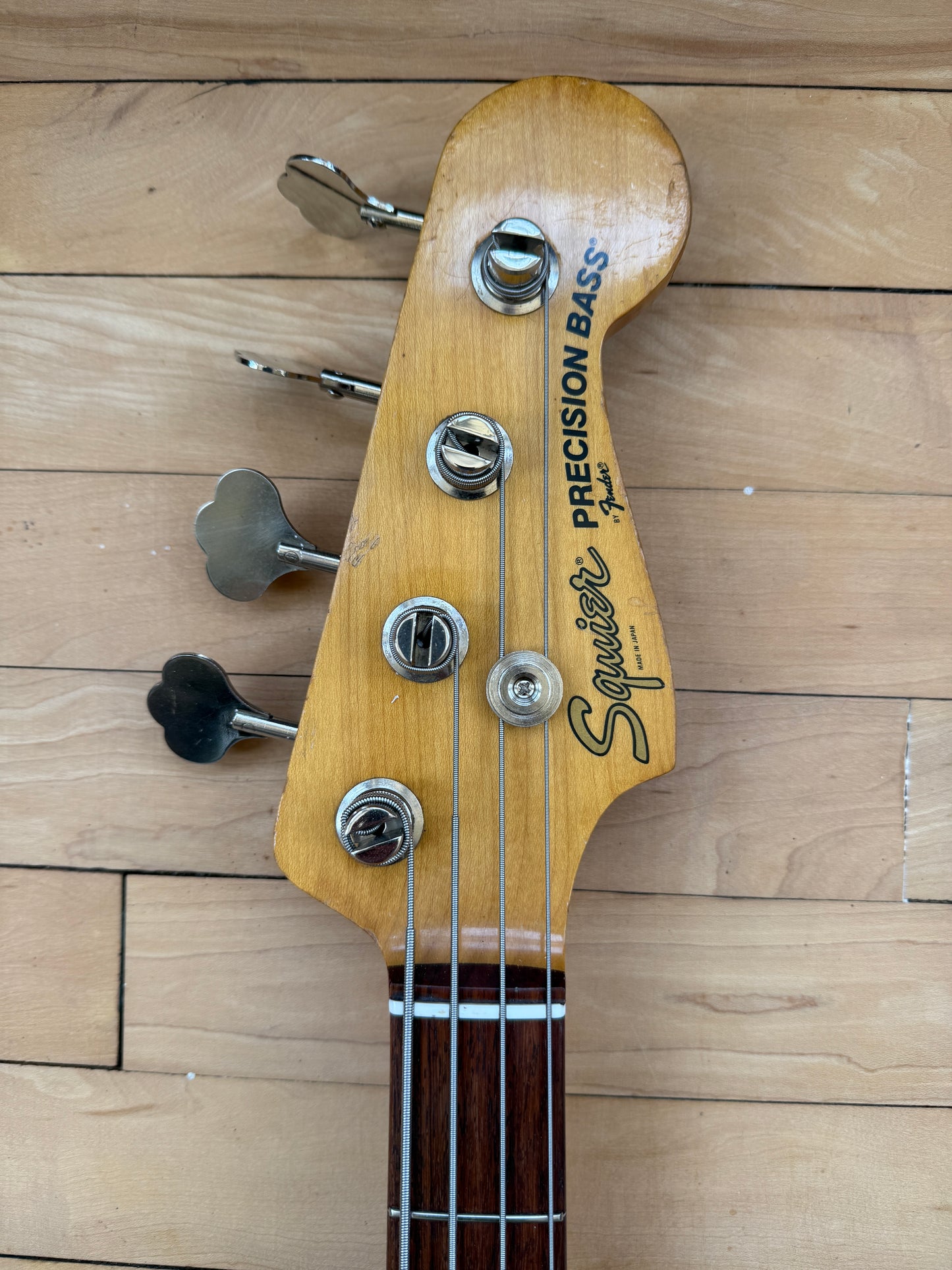 1983 Squier JV Precision Bass Guitar Olympic White - Vintage Bass Room