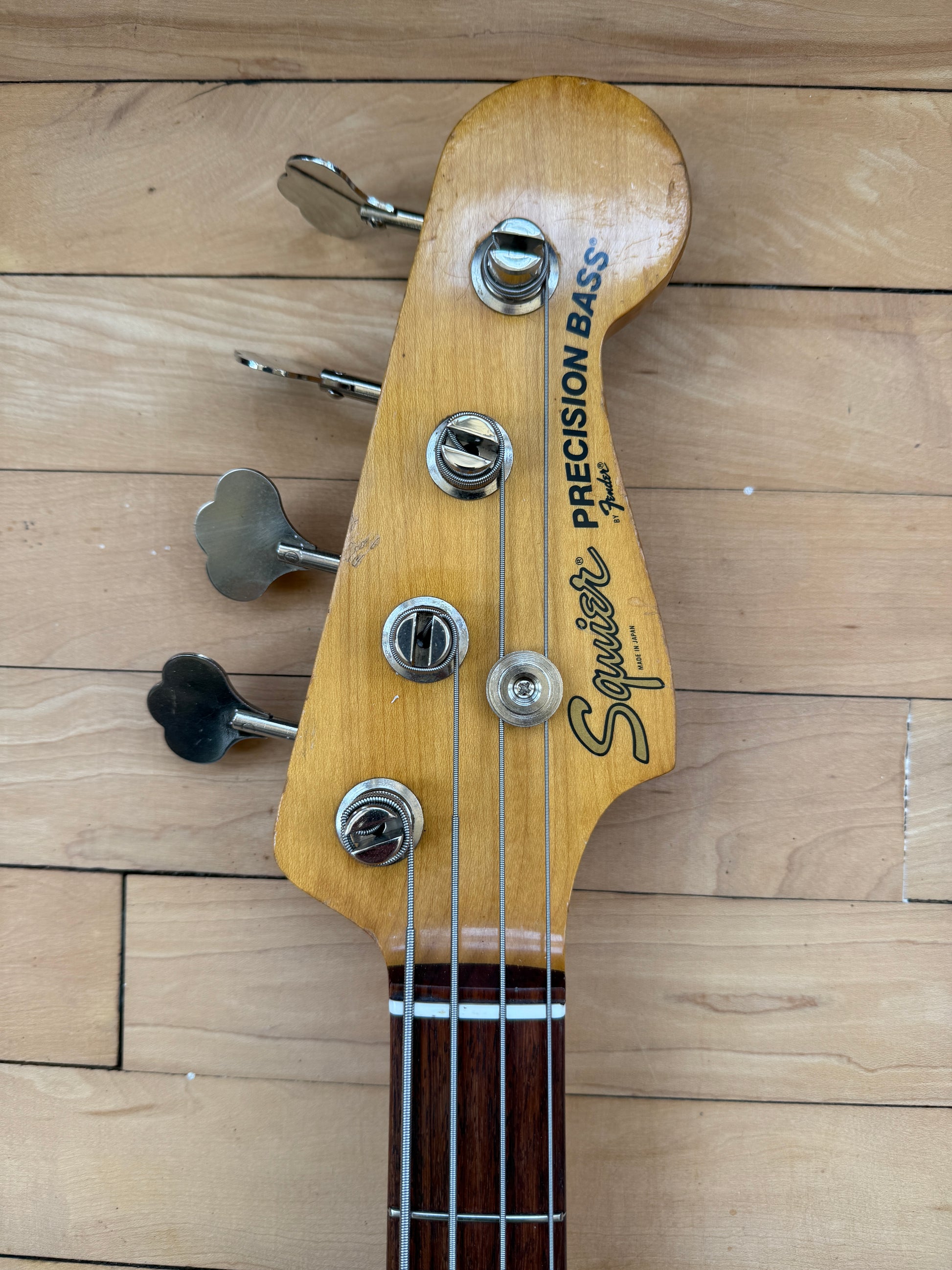 1983 Squier JV Precision Bass Guitar Olympic White - Vintage Bass Room