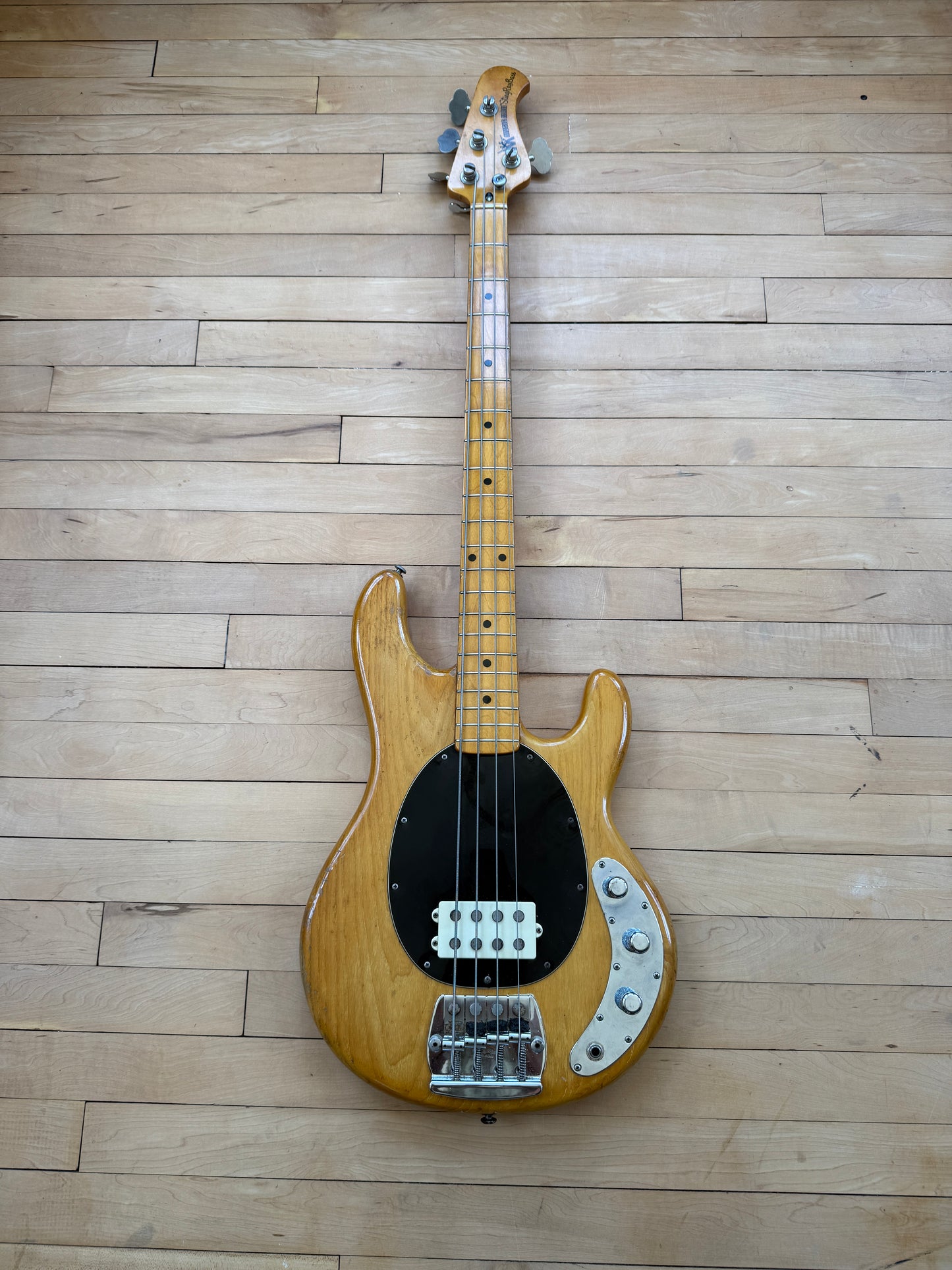 1976 Musicman Stingray Bass Guitar Natural - Vintage Bass Room