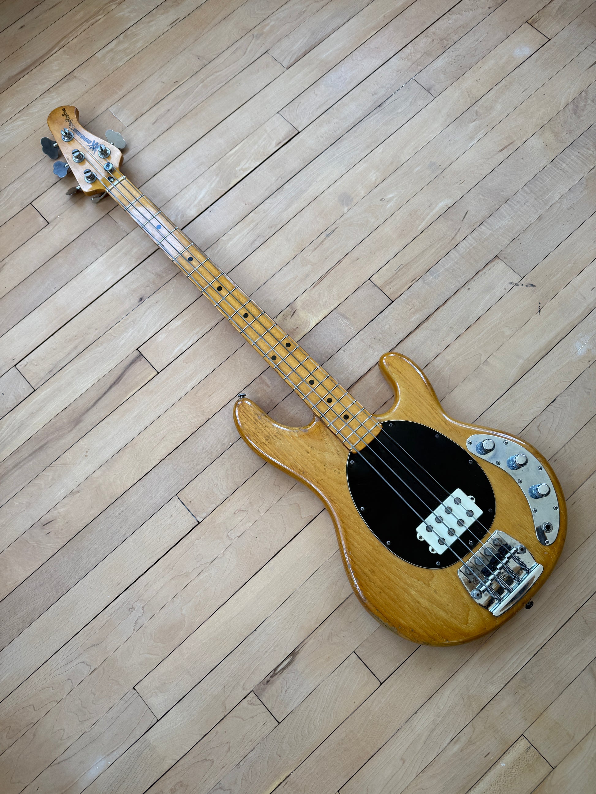 1976 Musicman Stingray Bass Guitar Natural - Vintage Bass Room