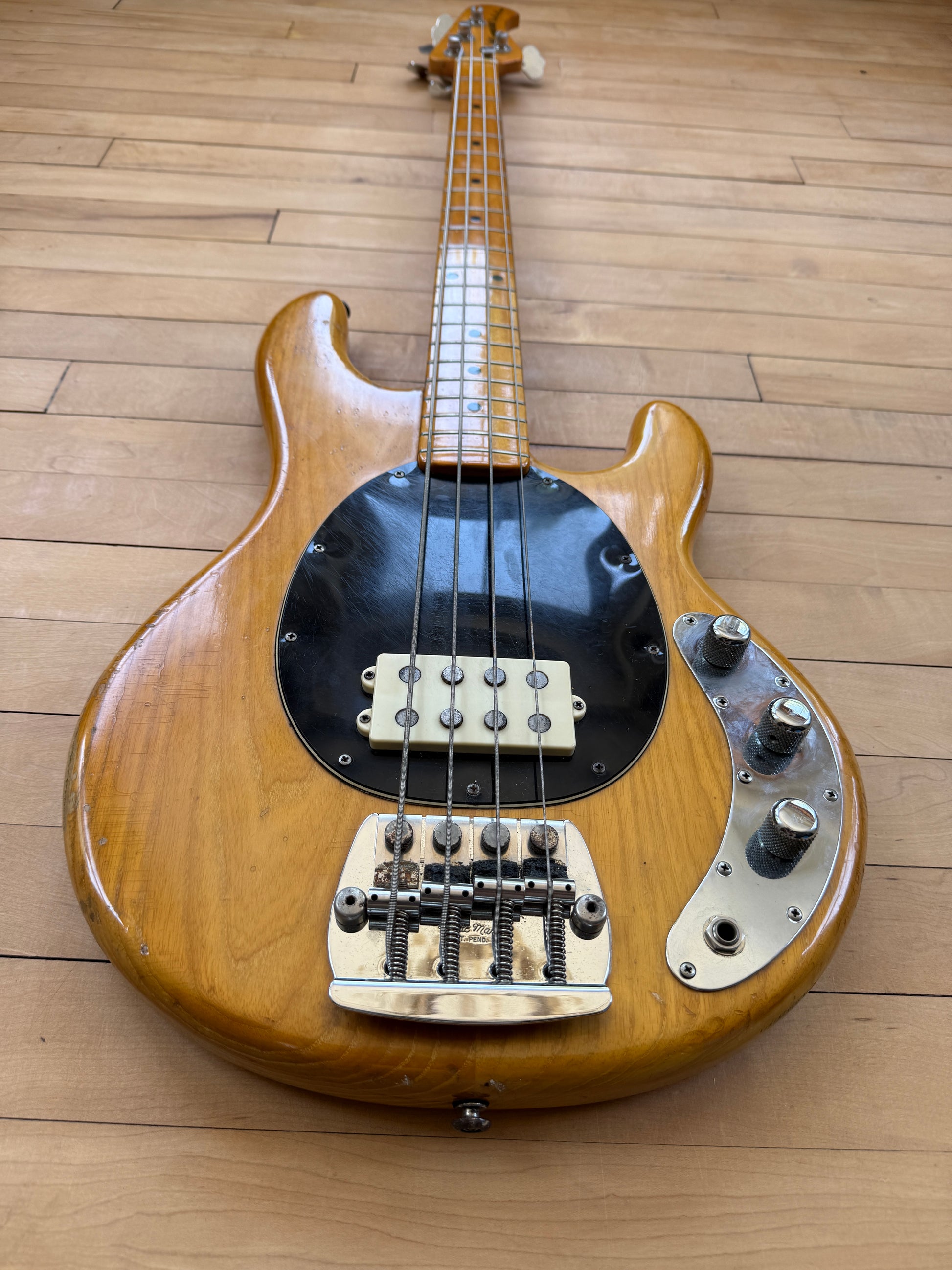 1976 Musicman Stingray Bass Guitar Natural - Vintage Bass Room