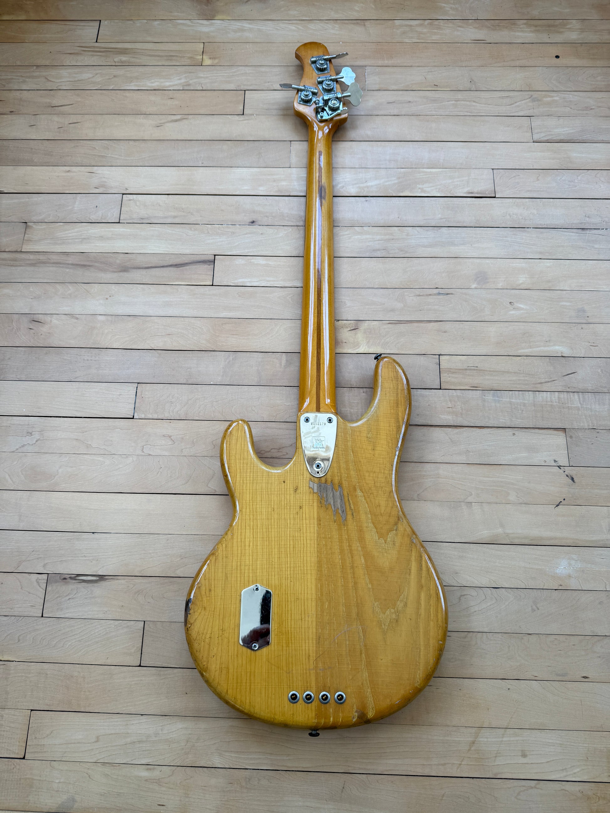 1976 Musicman Stingray Bass Guitar Natural - Vintage Bass Room