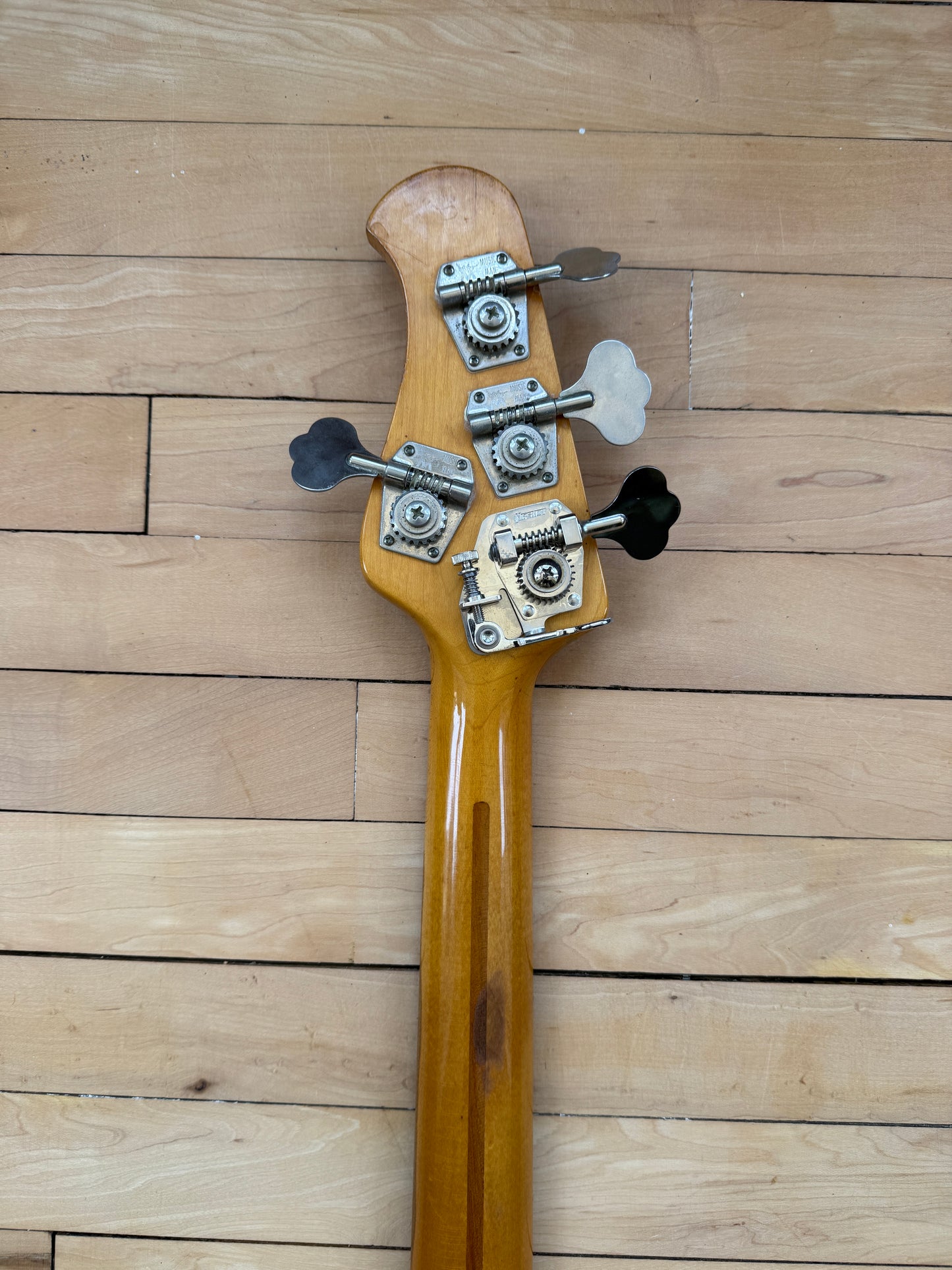 1976 Musicman Stingray Bass Guitar Natural - Vintage Bass Room