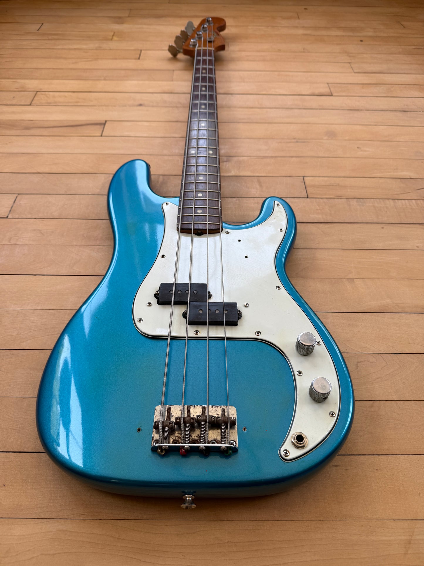1967 Fender Precision Bass Guitar Lake Placid Blue - Vintage Bass Room