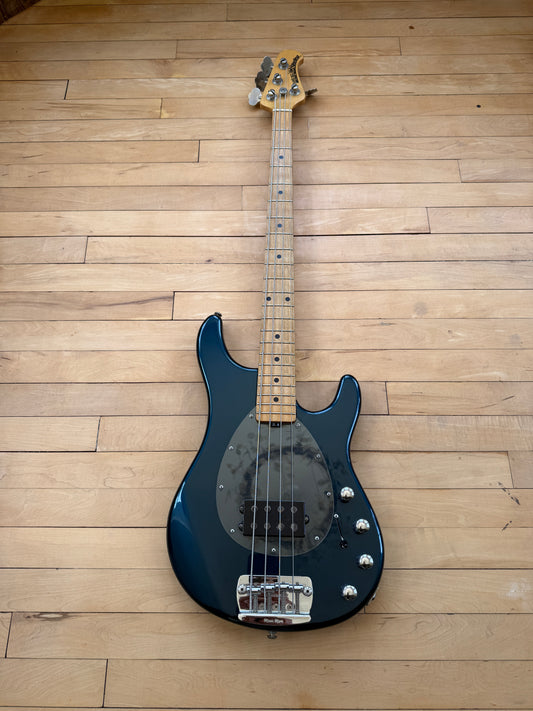 2007 Ernie Ball Sterling Bass Guitar Blue Pearl Finish. - Vintage Bass Room