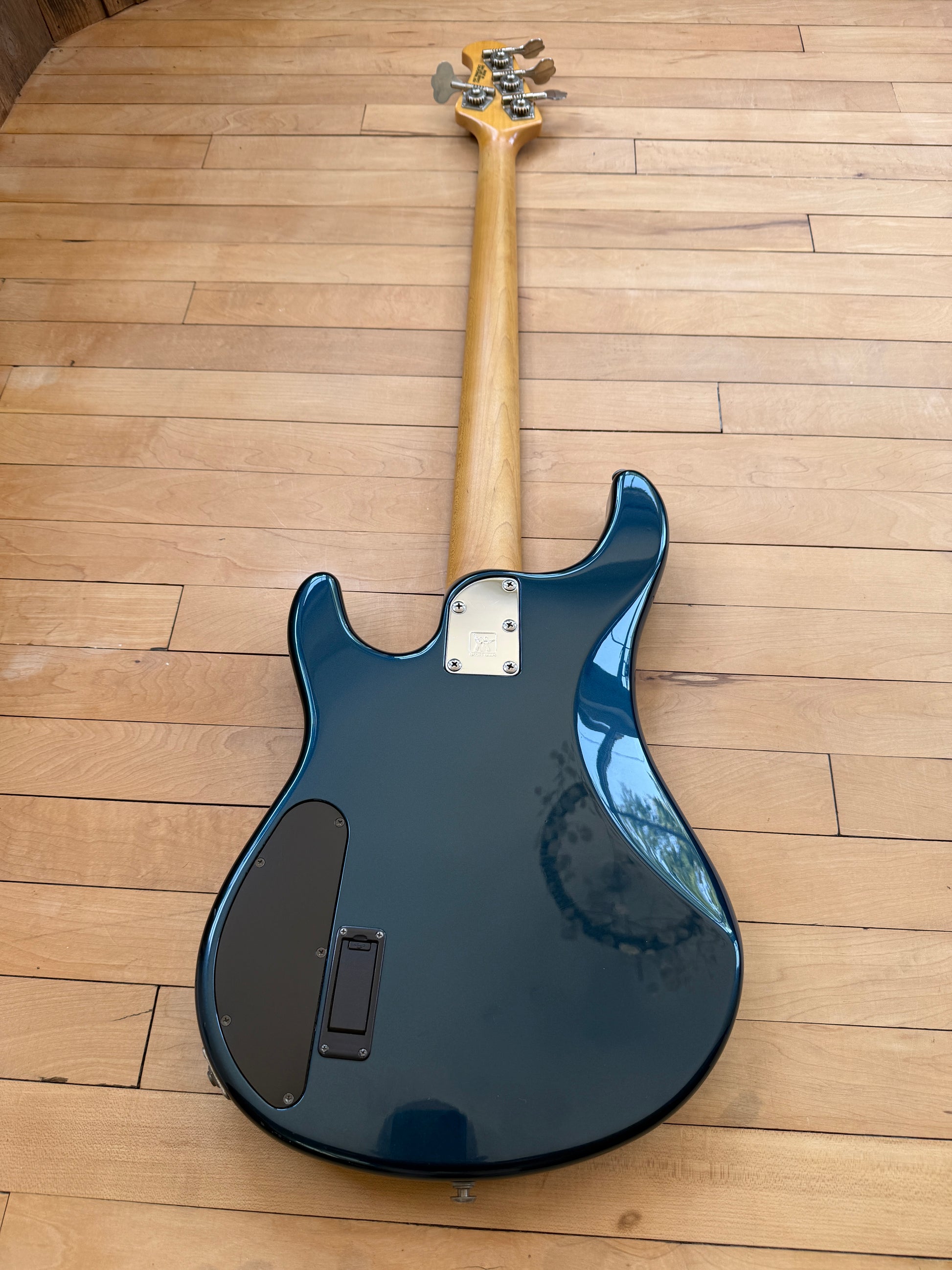 2007 Ernie Ball Sterling Bass Guitar Blue Pearl Finish. - Vintage Bass Room