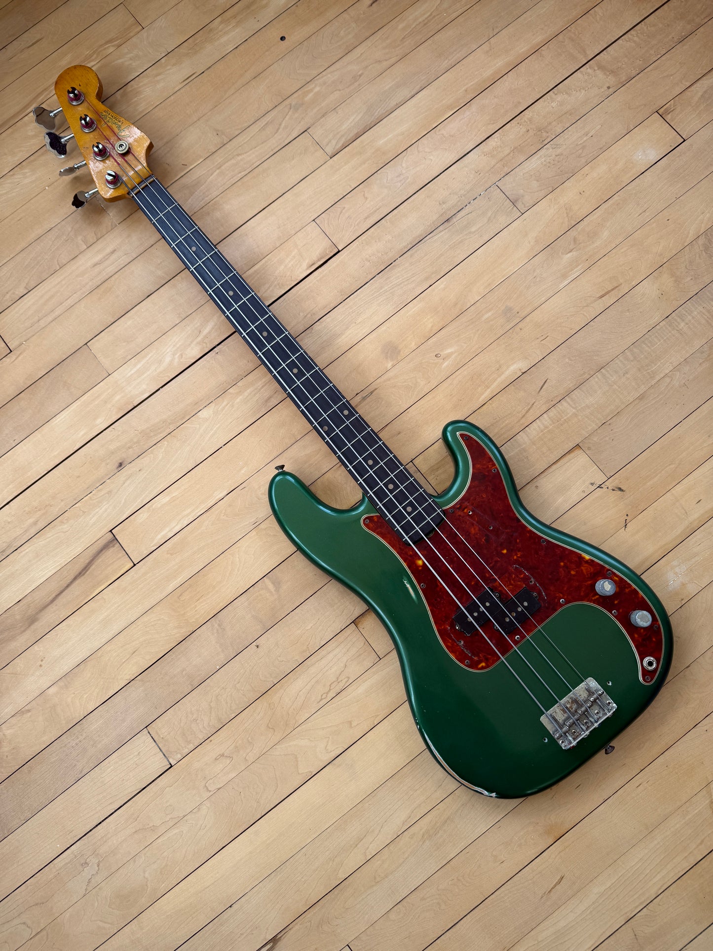 1962 Fender Precision Bass Guitar Green