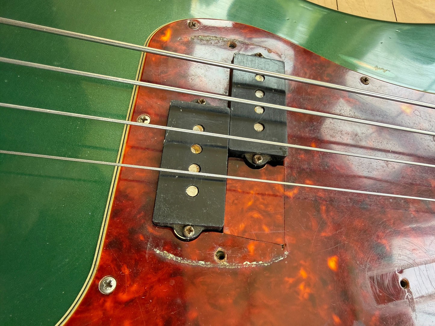 1962 Fender Precision Bass Guitar Green